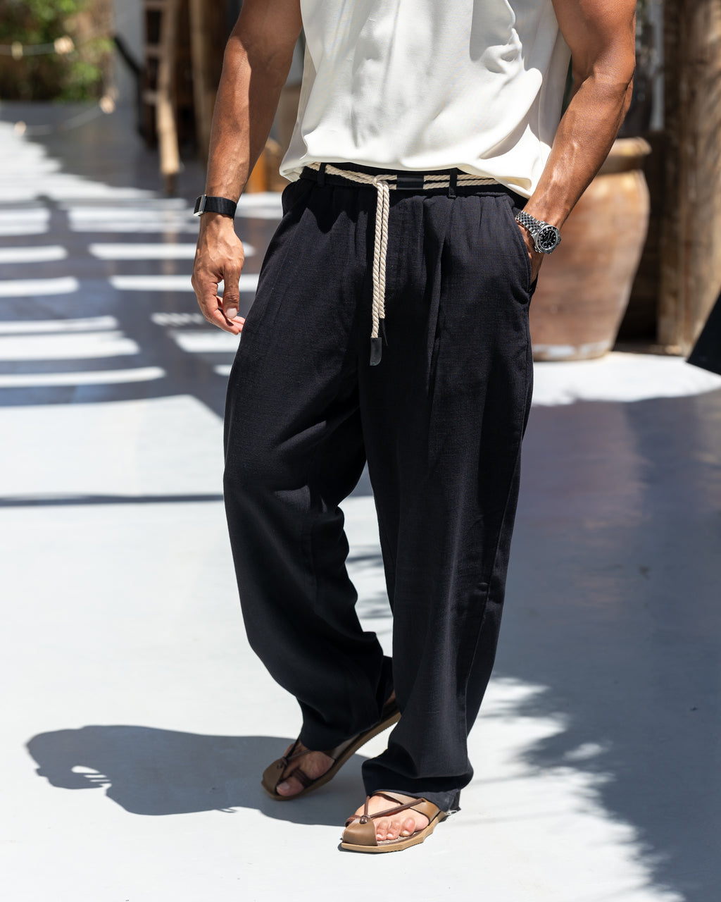 Coastal Pants With Belt 3256