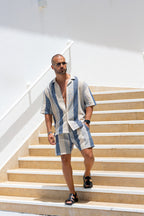 Stripped Linen Set