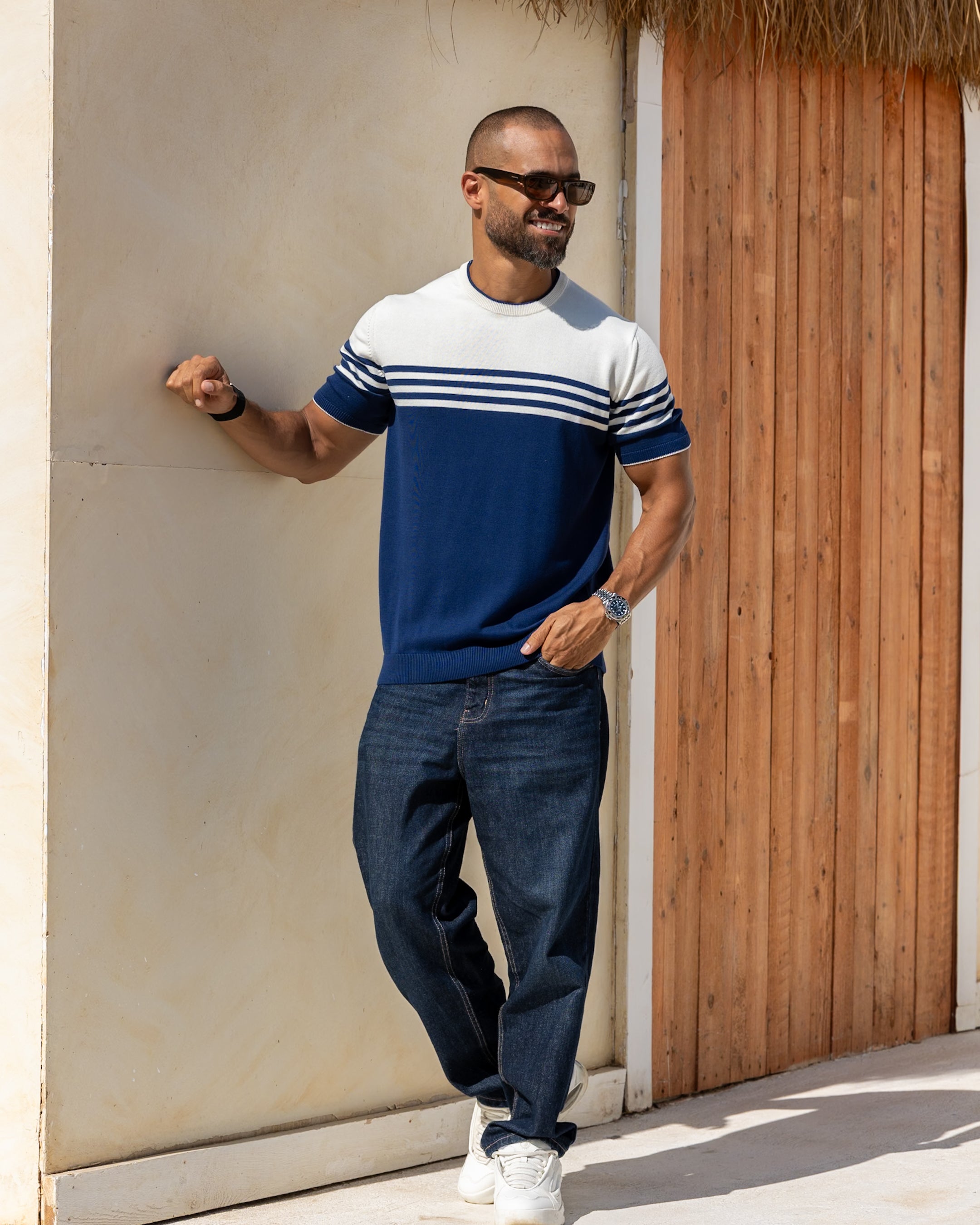 Knitwear Stripped Slim Fit shirt 5041