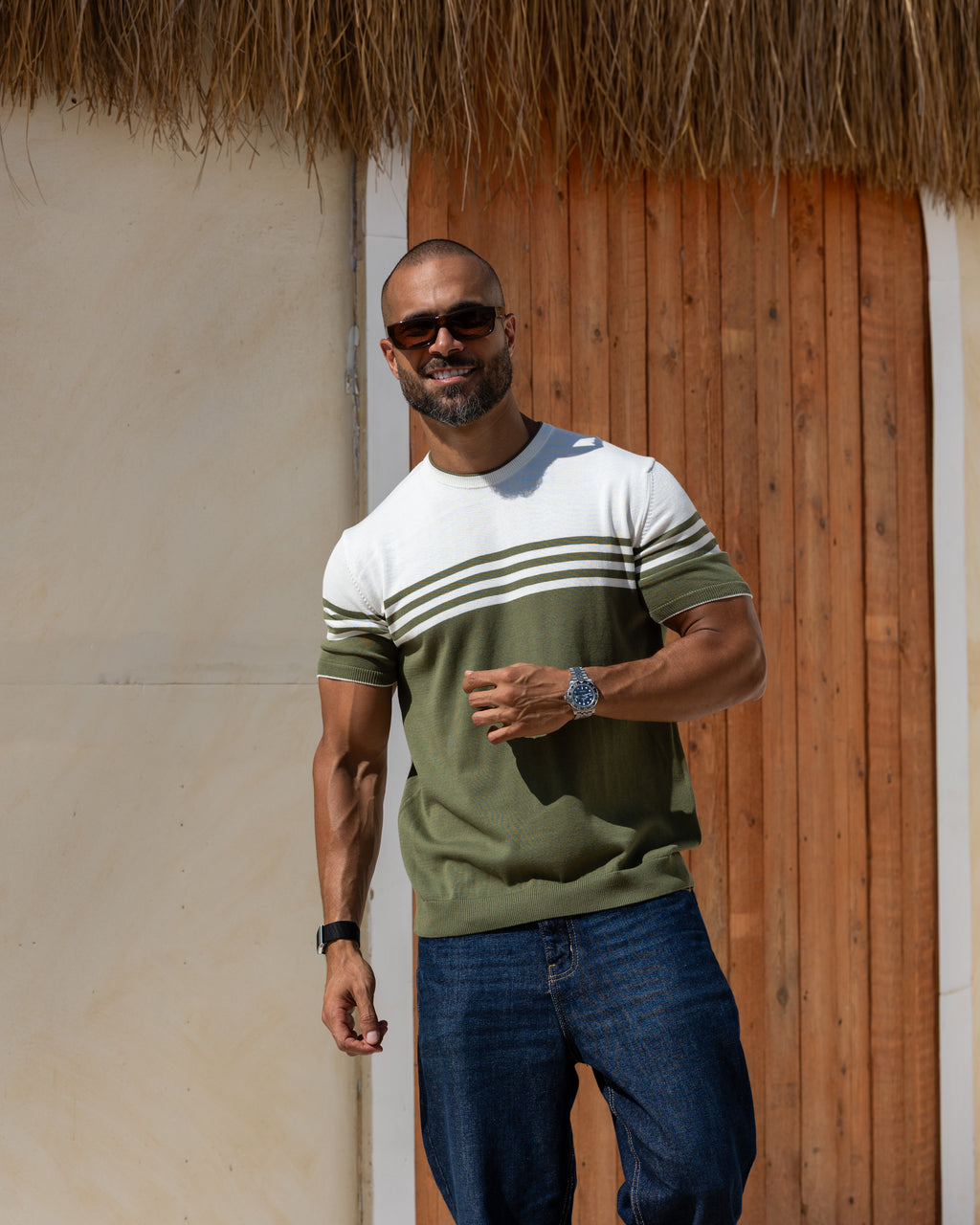 Knitwear Stripped Slim Fit shirt 5041