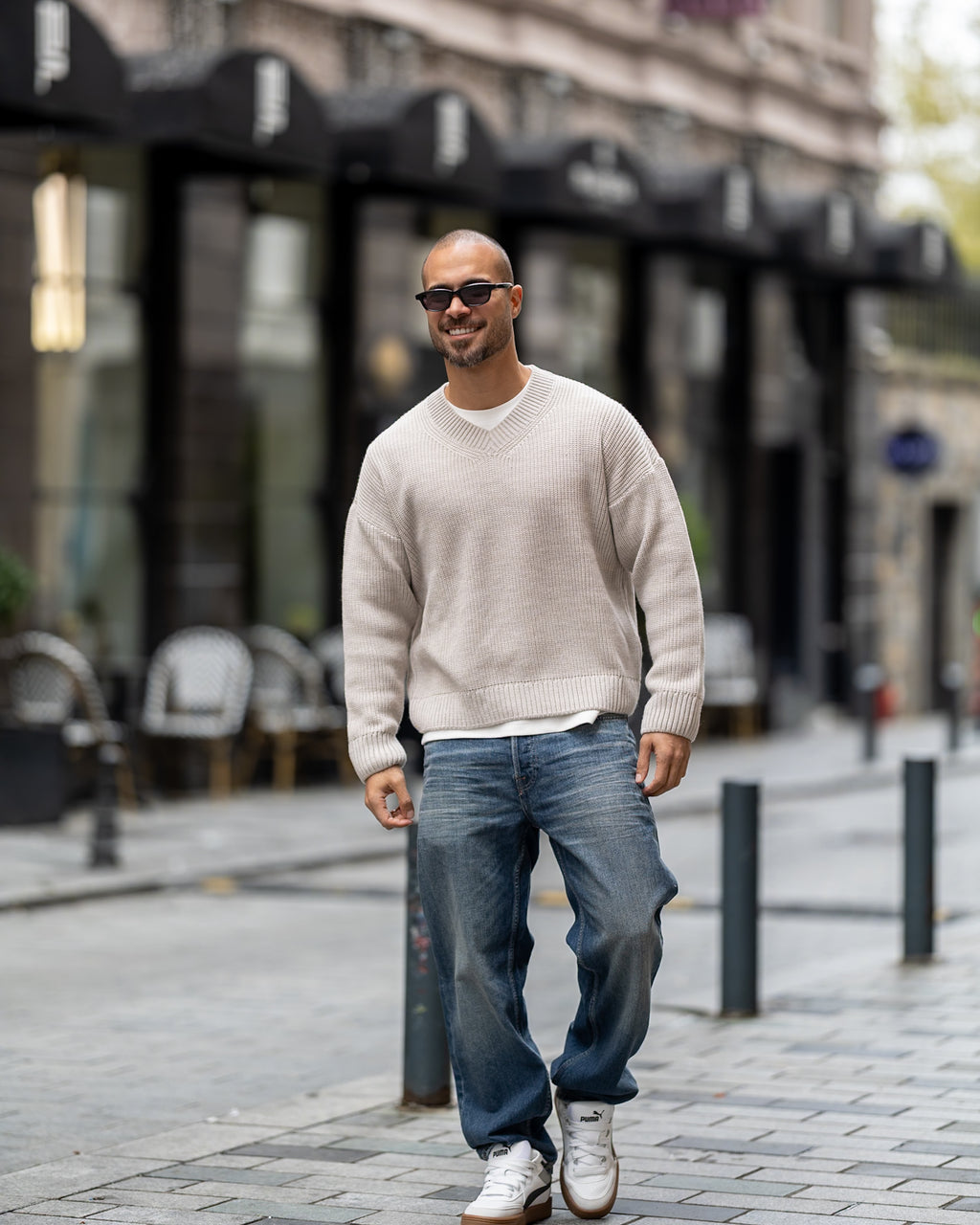 Classic V-Neck Knit/5049