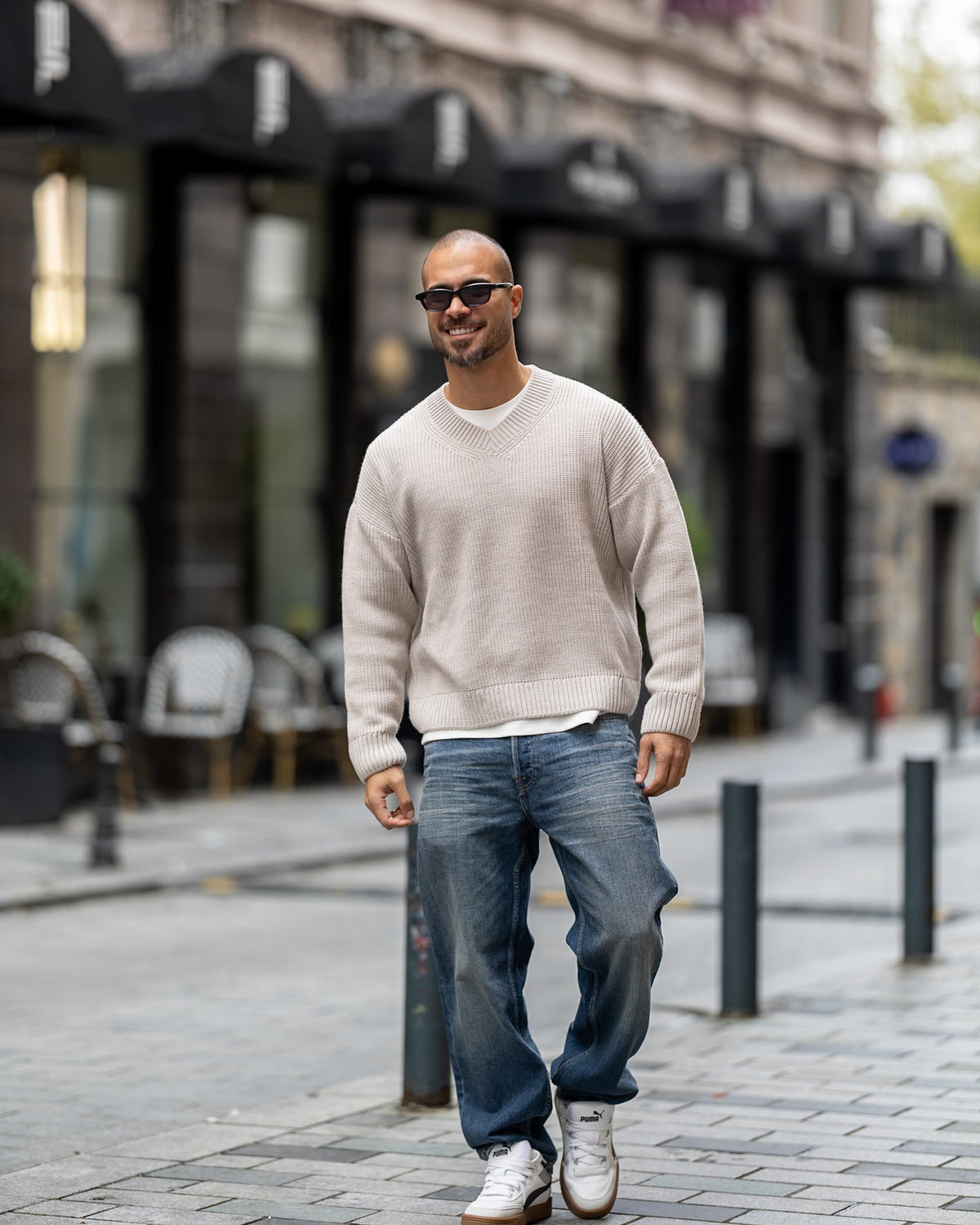 Classic V-Neck Knit/5049