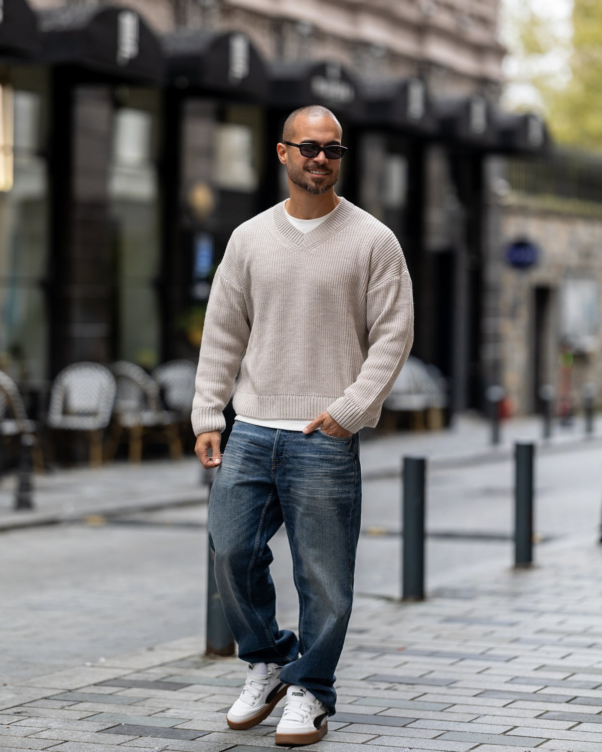 Classic V-Neck Knit/5049