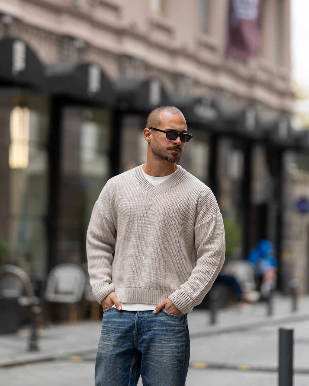 Classic V-Neck Knit/5049
