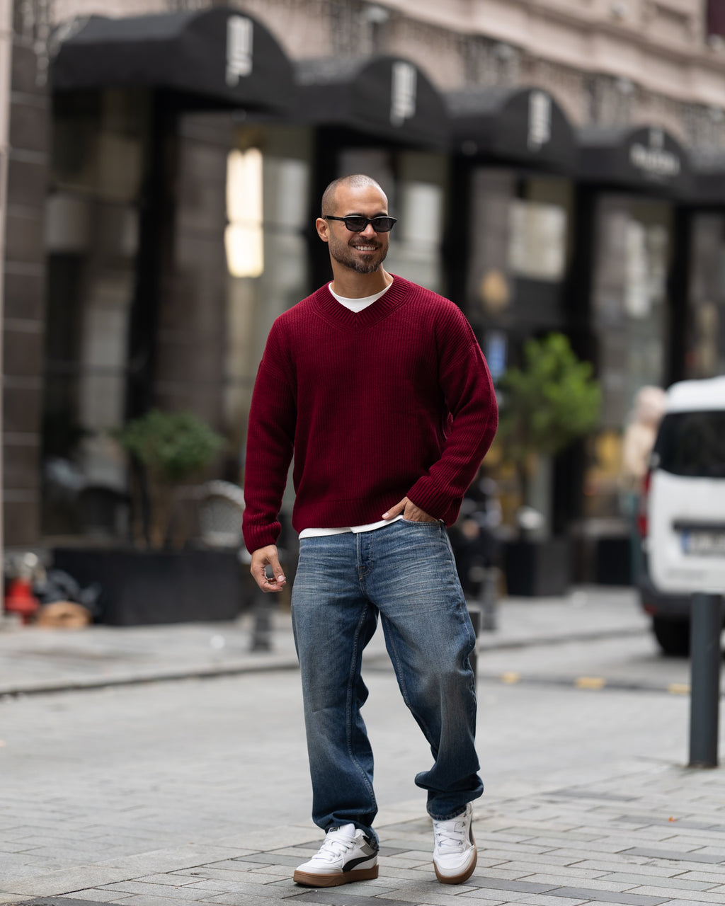 Classic V-Neck Knit/5049