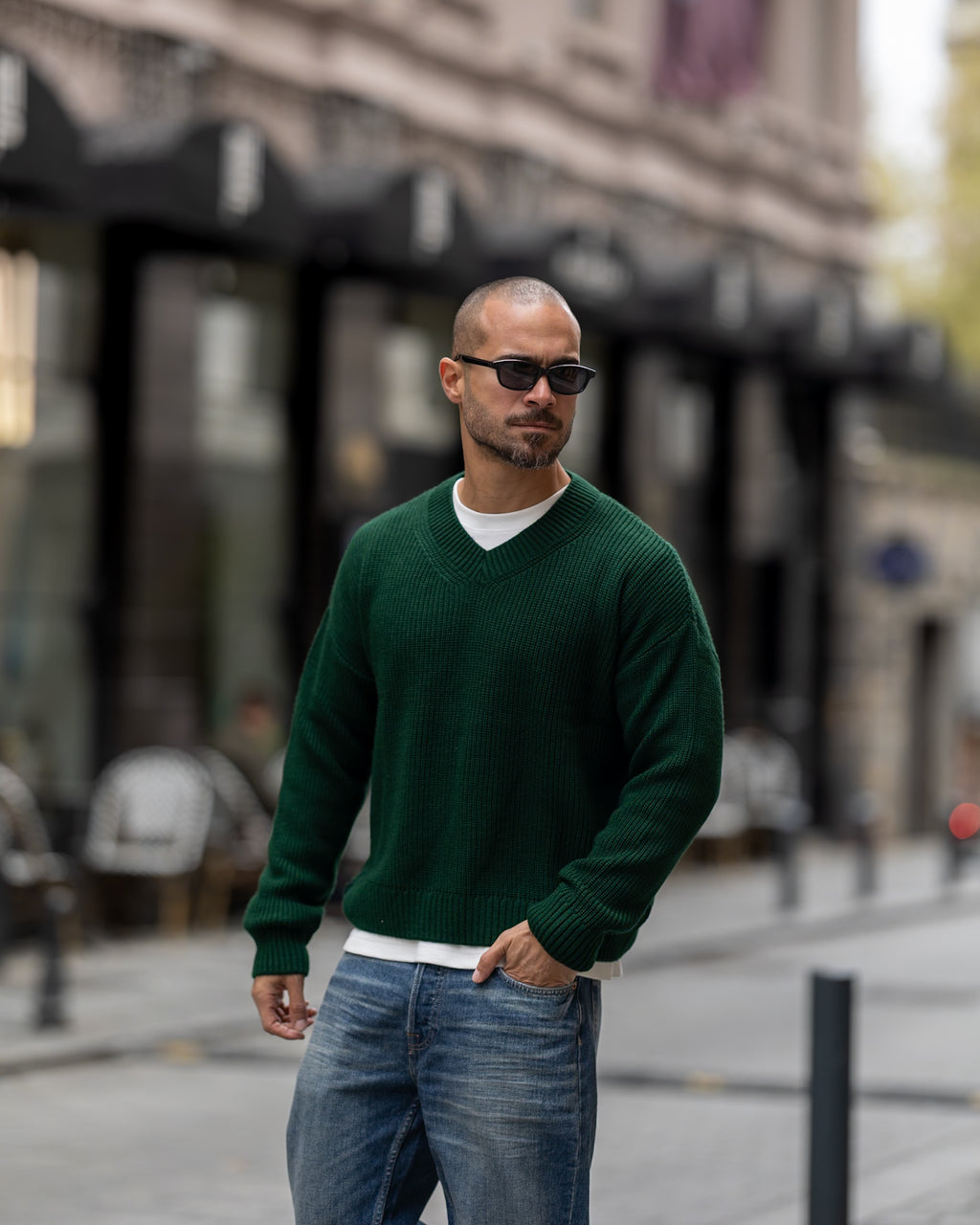 Classic V-Neck Knit/5049