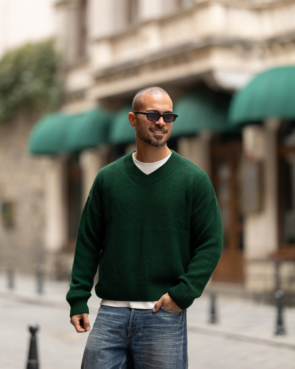 Classic V-Neck Knit/5049