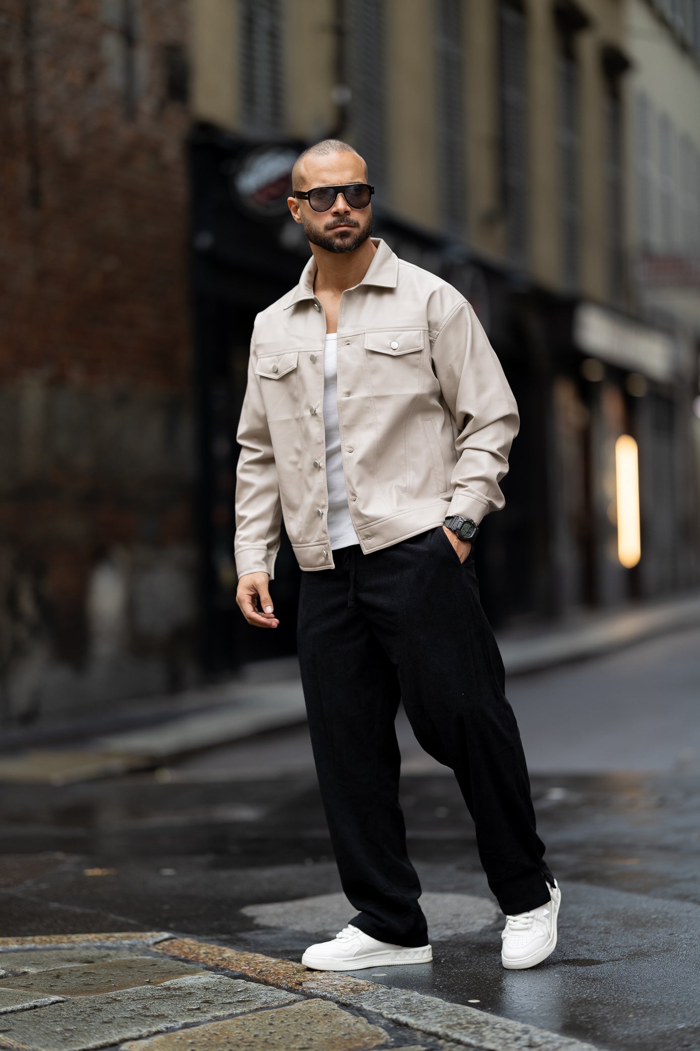 Basic Leather Jacket/3417