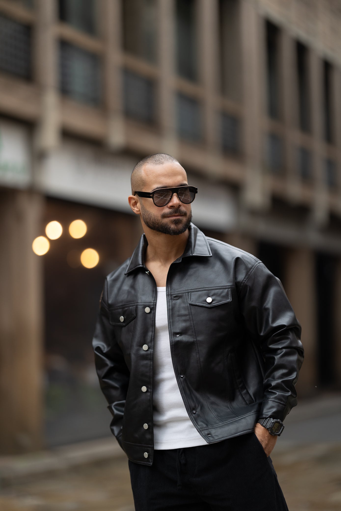 Basic Leather Jacket/3417