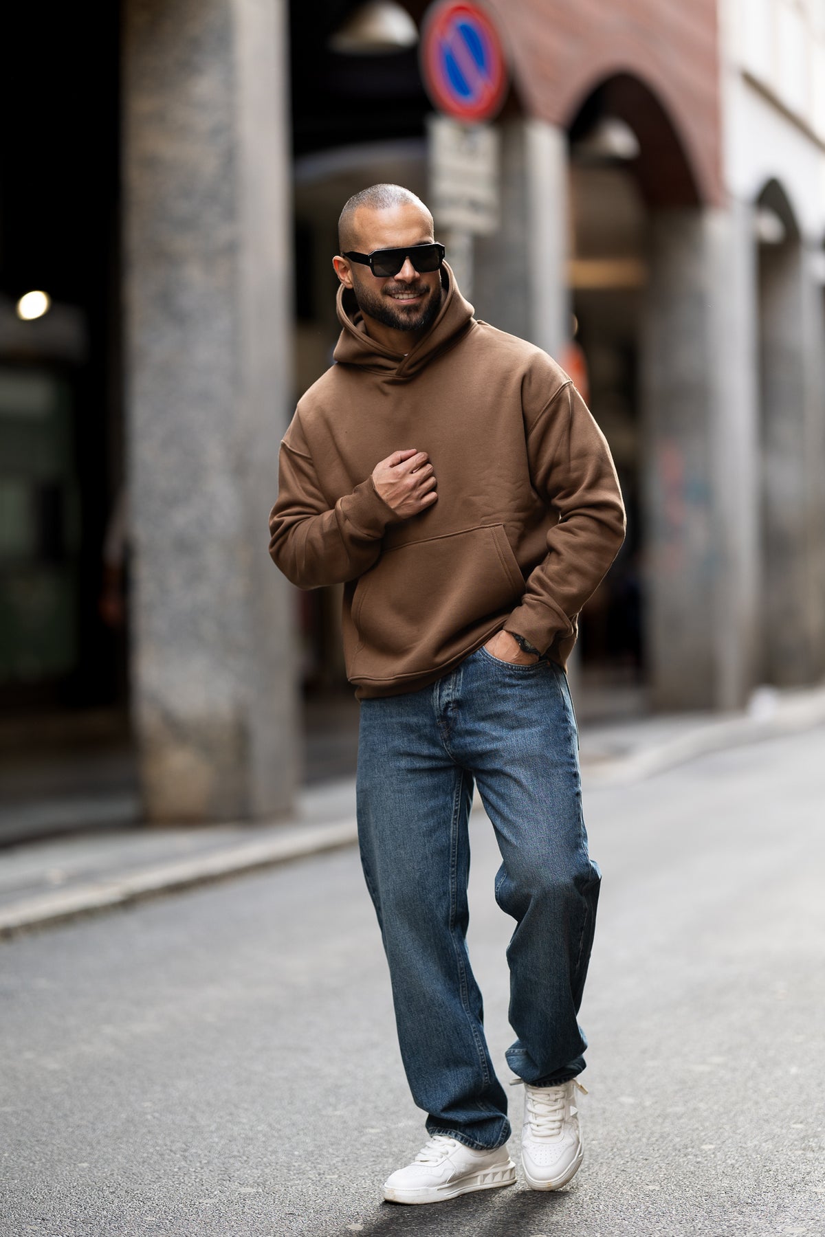 Relaxed Fit Basic Hoodie/4522