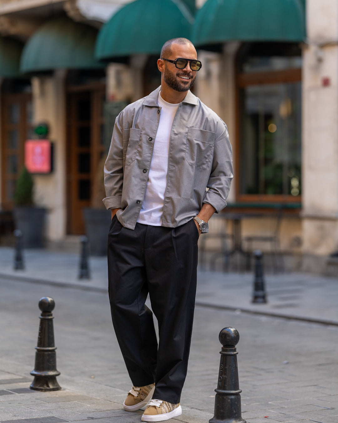 Oversized Basic Shirt Long Sleeves/2315