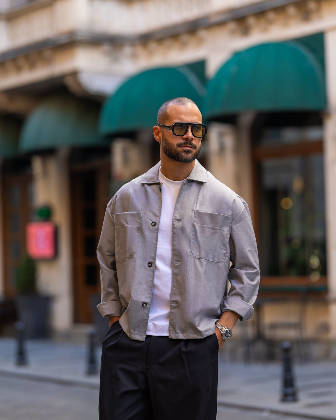 Oversized Basic Shirt Long Sleeves/2315