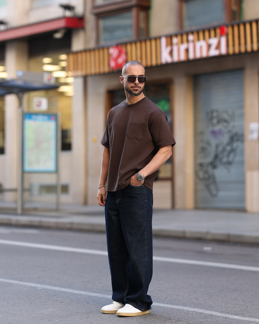Basic Regular Fit T-shirt With Double Pockets/3370