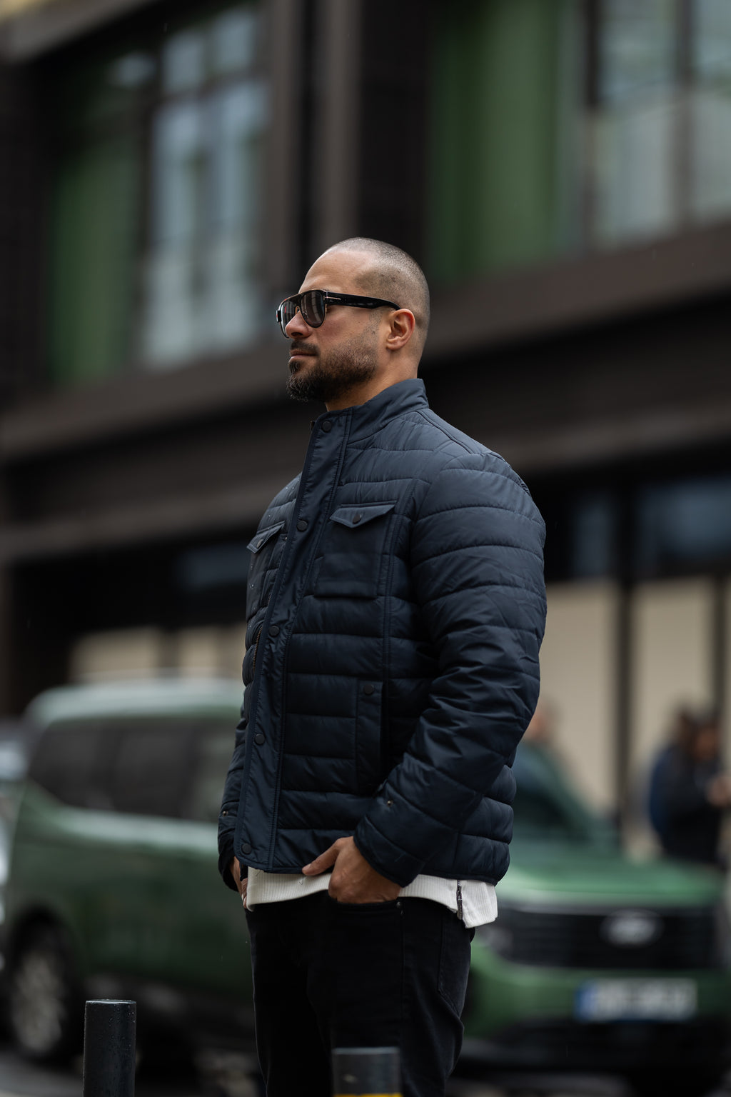 Oversized Basic Pump Jacket With Two Pockets/3404