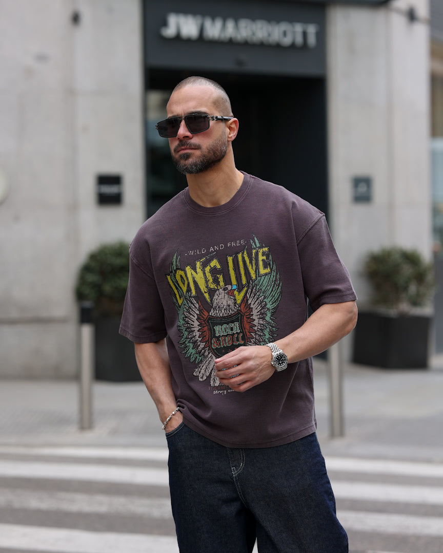 Eagle Printed Relaxed Fit T-shirt/3364