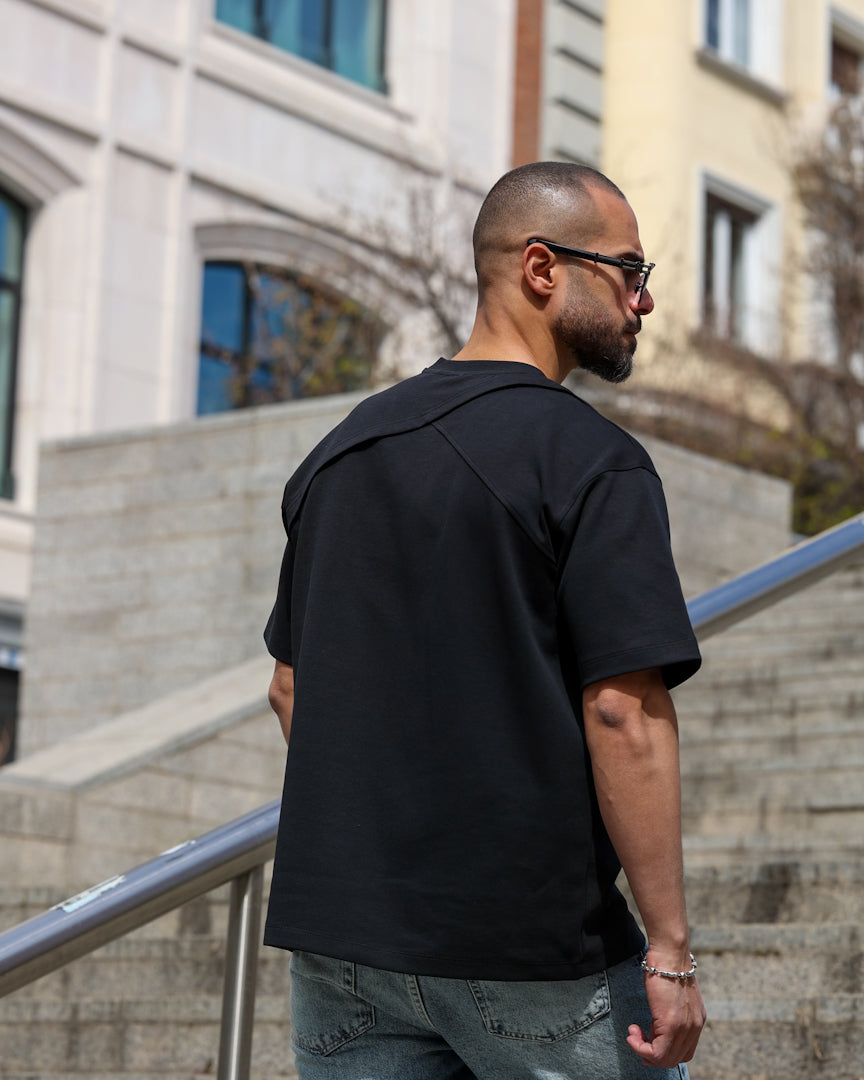 Basic Regular Fit T-shirt With Double Pockets/3370