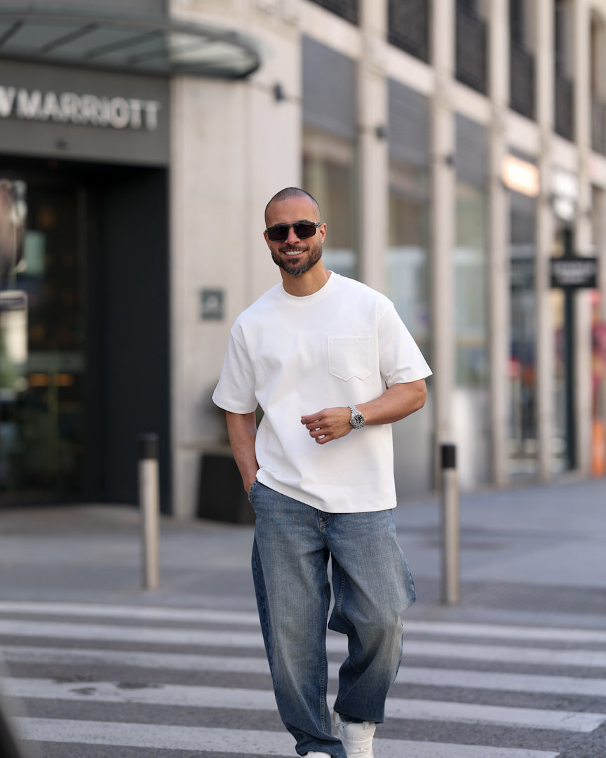 Basic Regular Fit T-shirt With Double Pockets/3370