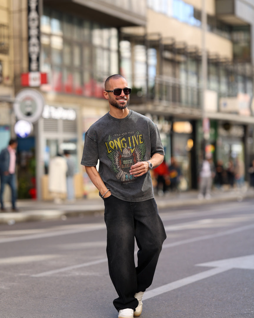 Eagle Printed Relaxed Fit T-shirt/3364