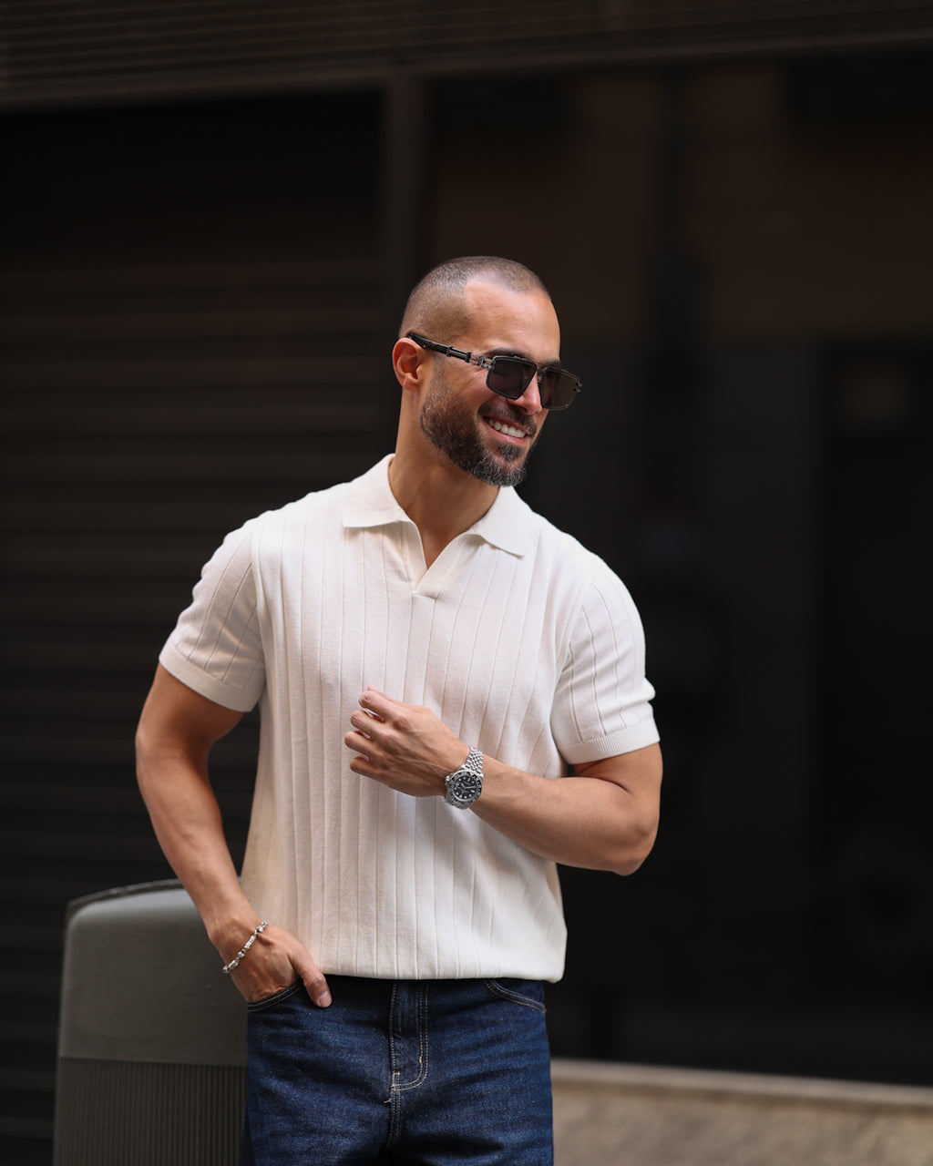 Regular Fit Basic knitwear Polo Shirt/5008