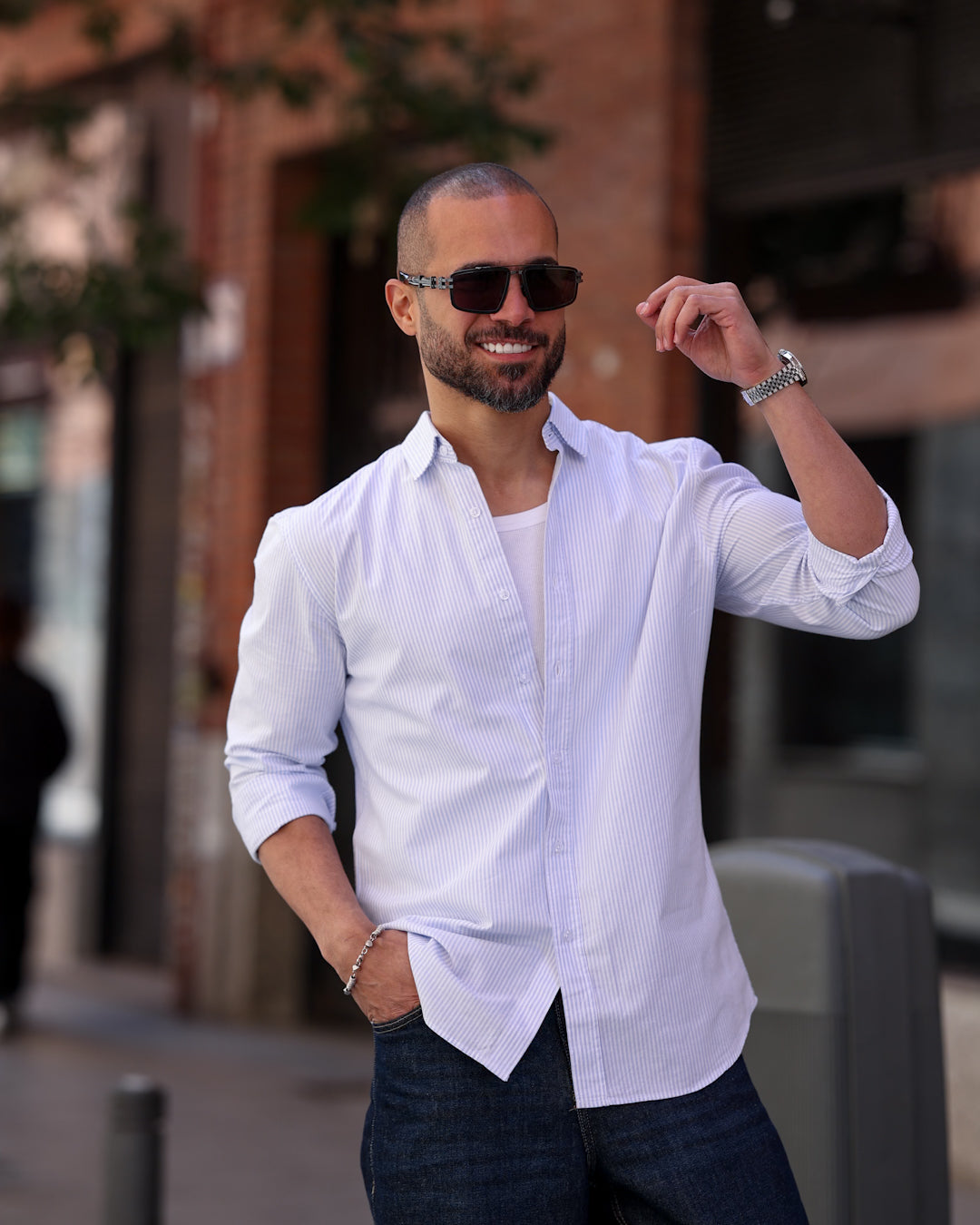 Stripped Regular Fit Shirt Long Sleeve/2338