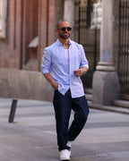 Stripped Oxford Shirt Long Sleeves/2338