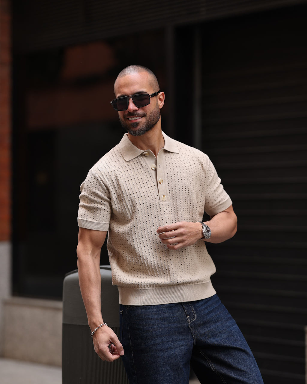 Basic Knitwear Polo shirt/5009