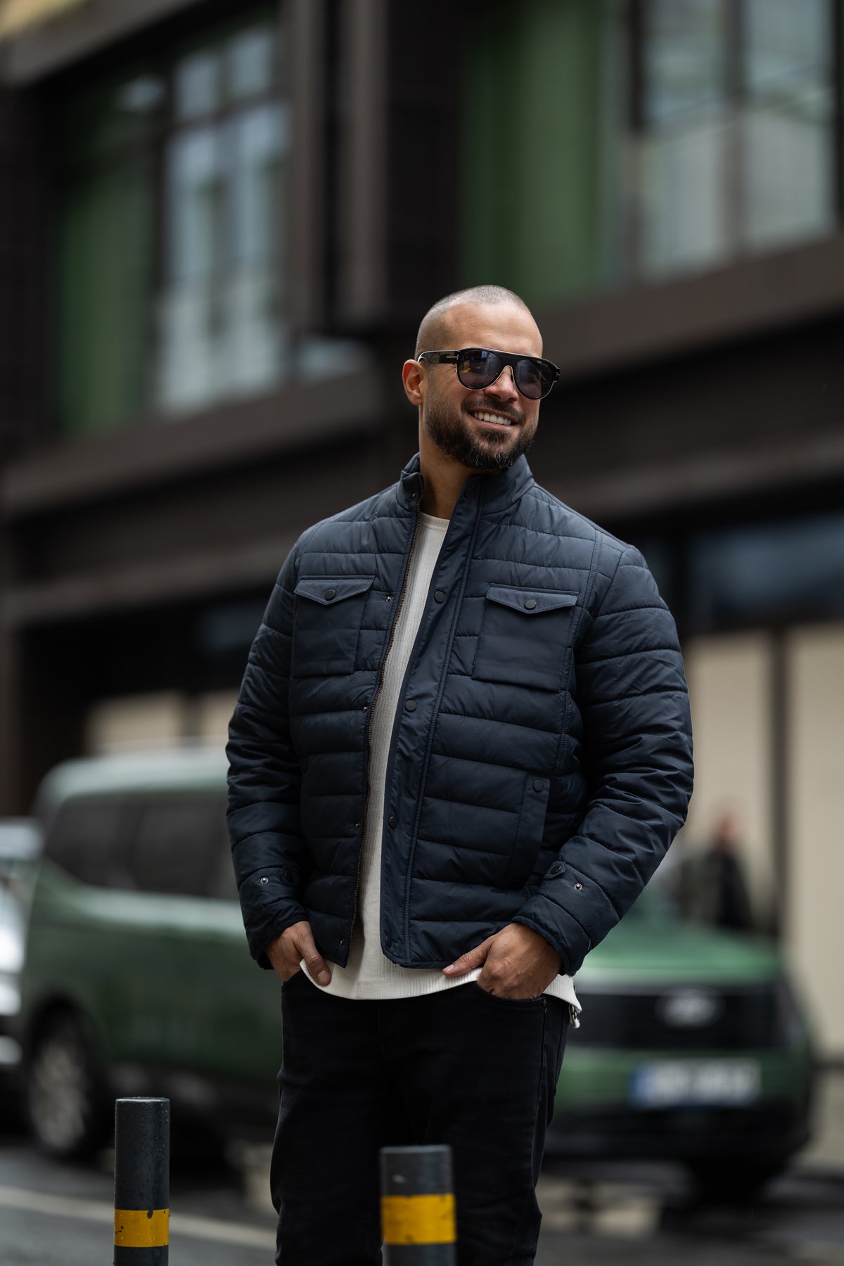 Oversized Basic Pump Jacket With Two Pockets/3404