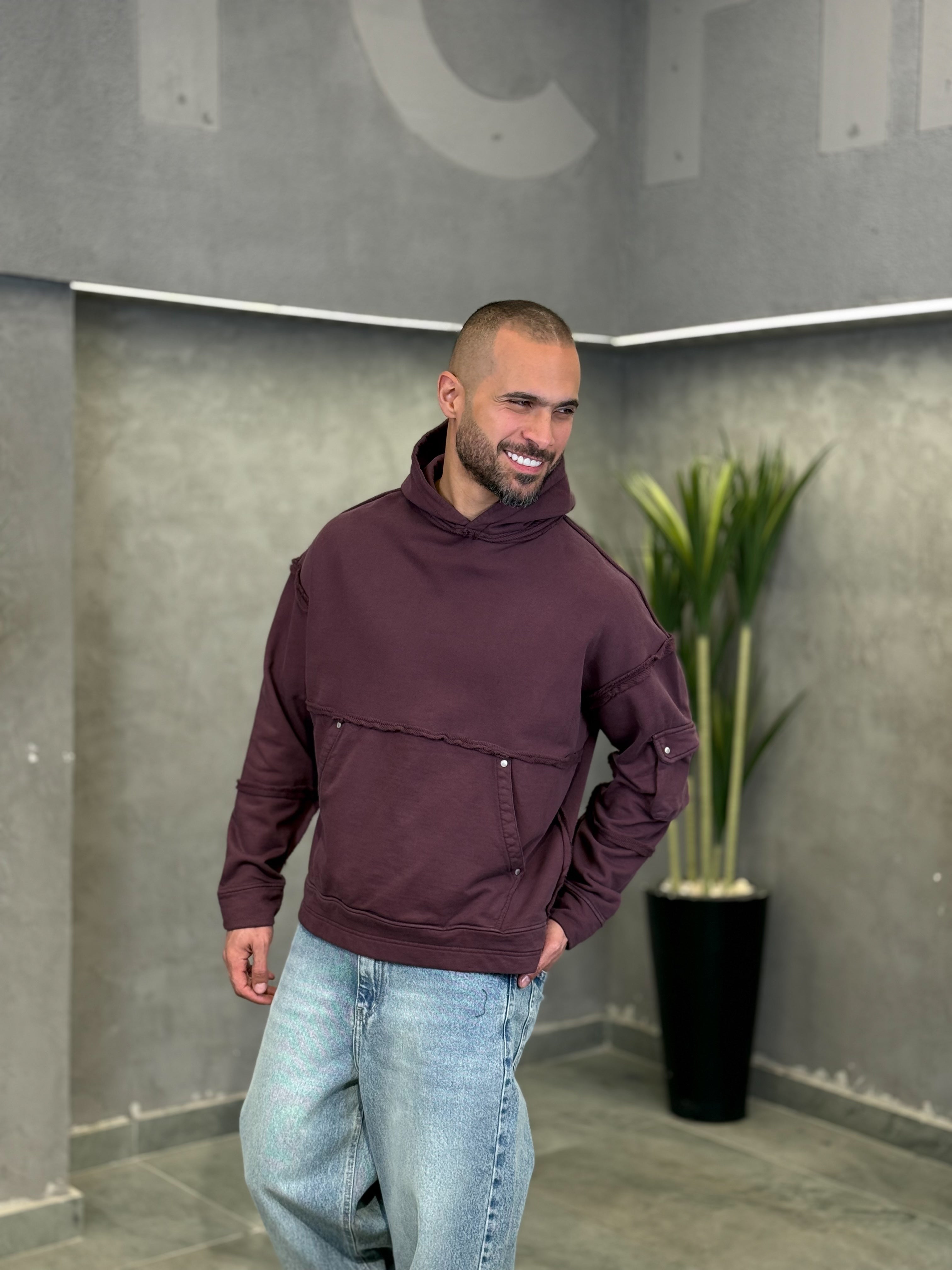 Oversized Basic Hoodie/4566