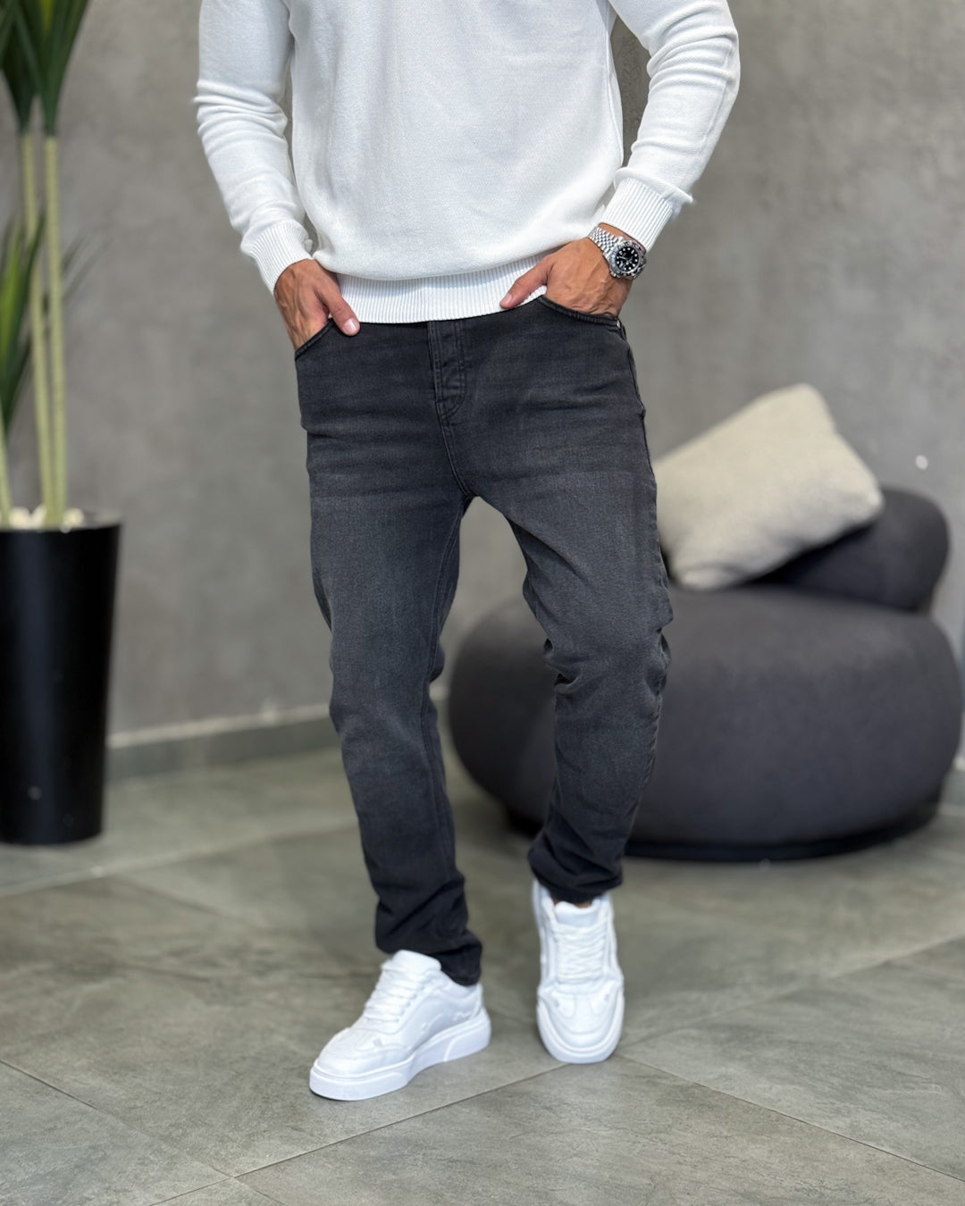 Basic Slim Fit Jeans/9012