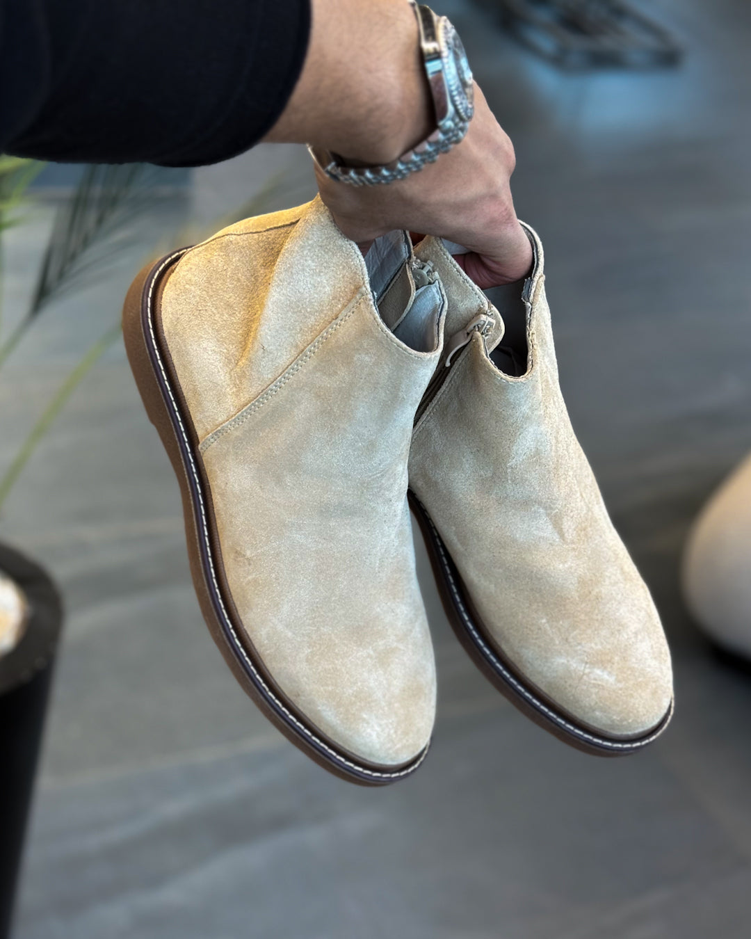 Basic Scorp Half Boot With Zipper/5449