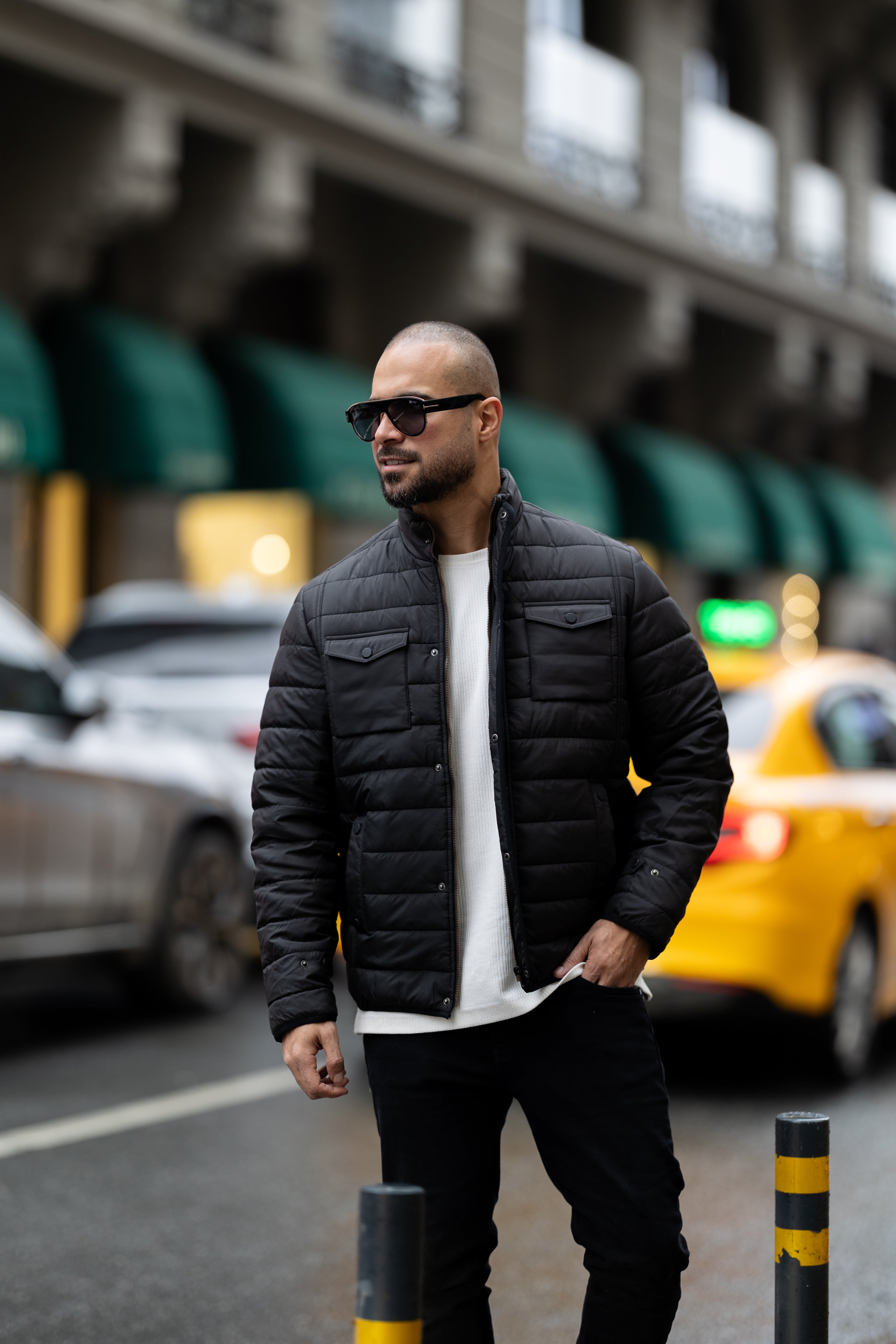 Oversized Basic Pump Jacket With Two Pockets/3404