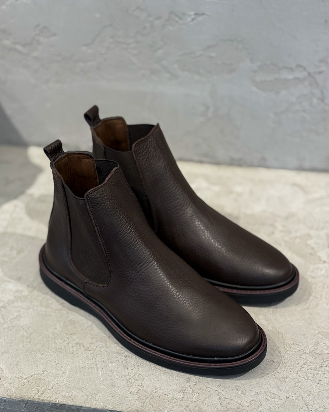 Guanine leather Chelsea Boots/5448