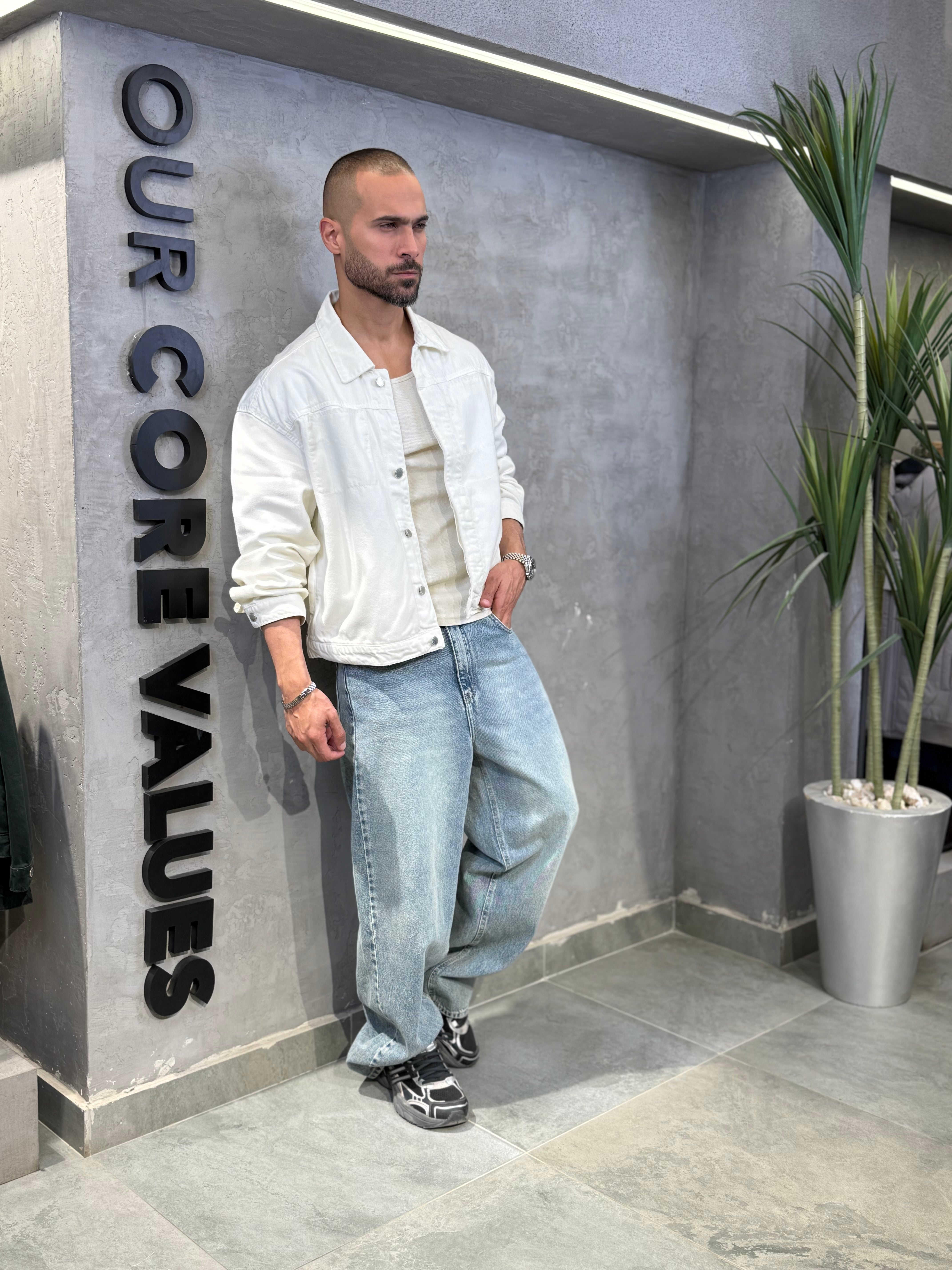 Basic Oxid Denim Shirt With Two Pockets/3477