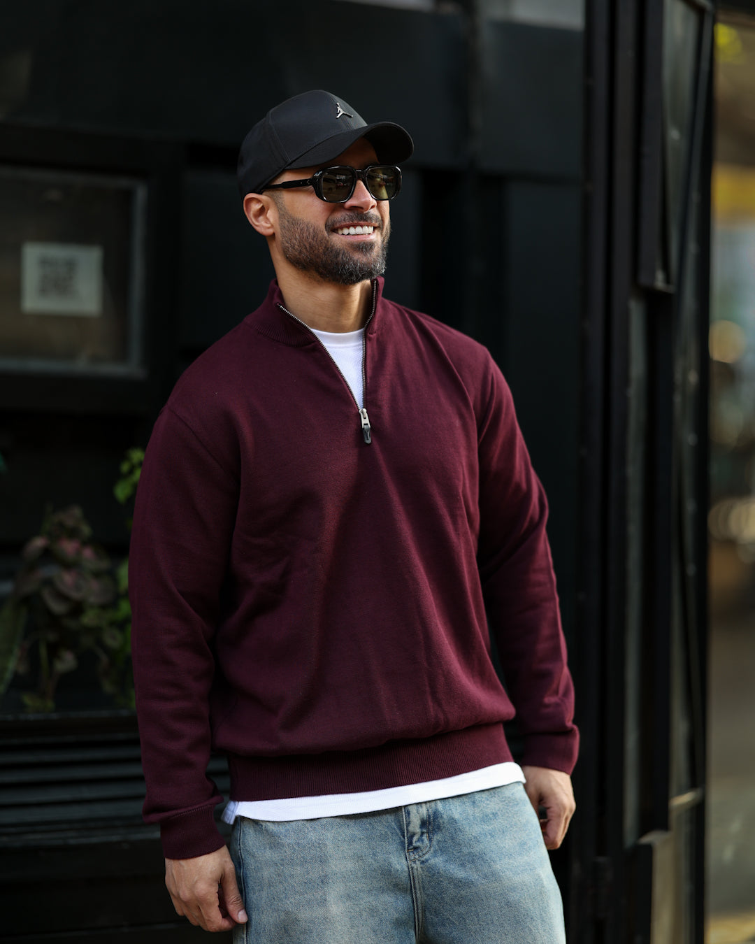 Regular Fit  Knitwear With Half Zipper / 5018