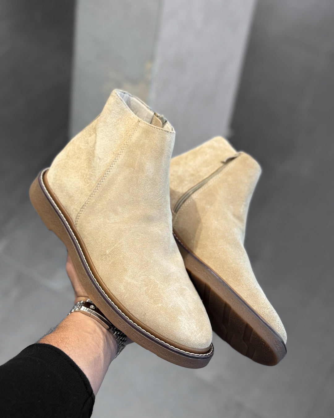 Basic Scorp Half Boot With Zipper/5449