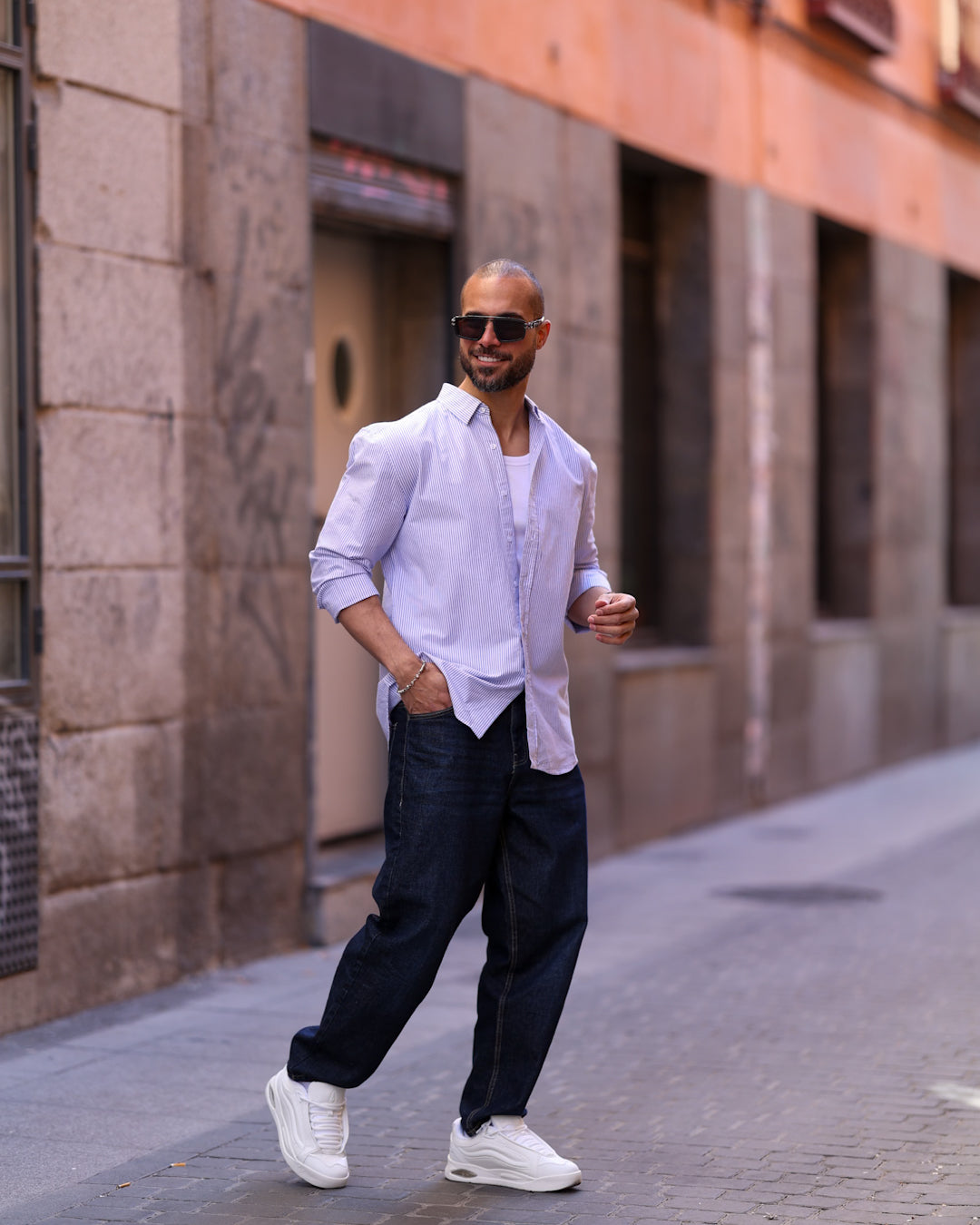 Stripped Oxford Shirt Long Sleeves/2338