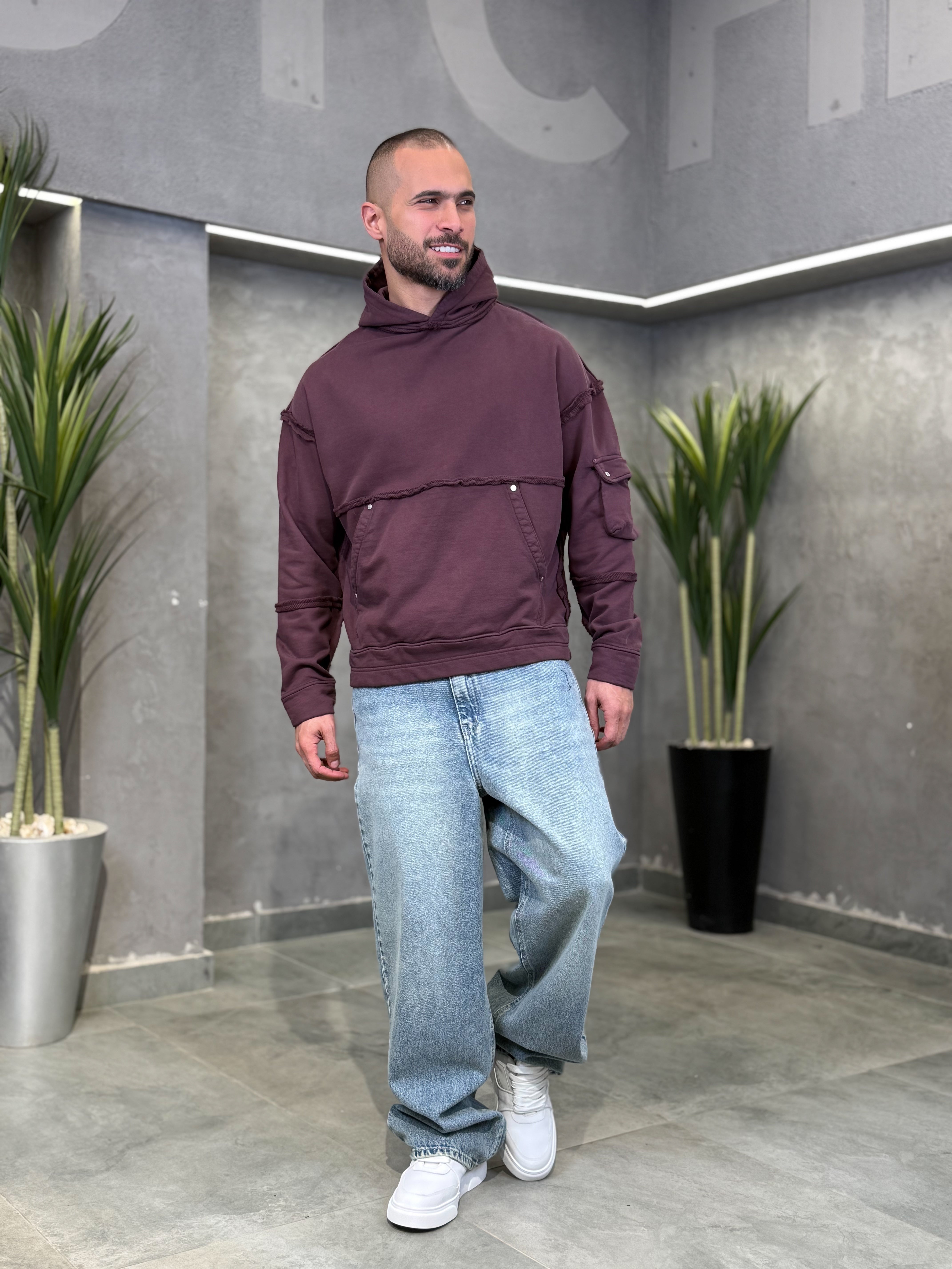 Oversized Basic Hoodie/4566