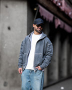 Oversized Cutting Hoodie With Zipper/4567