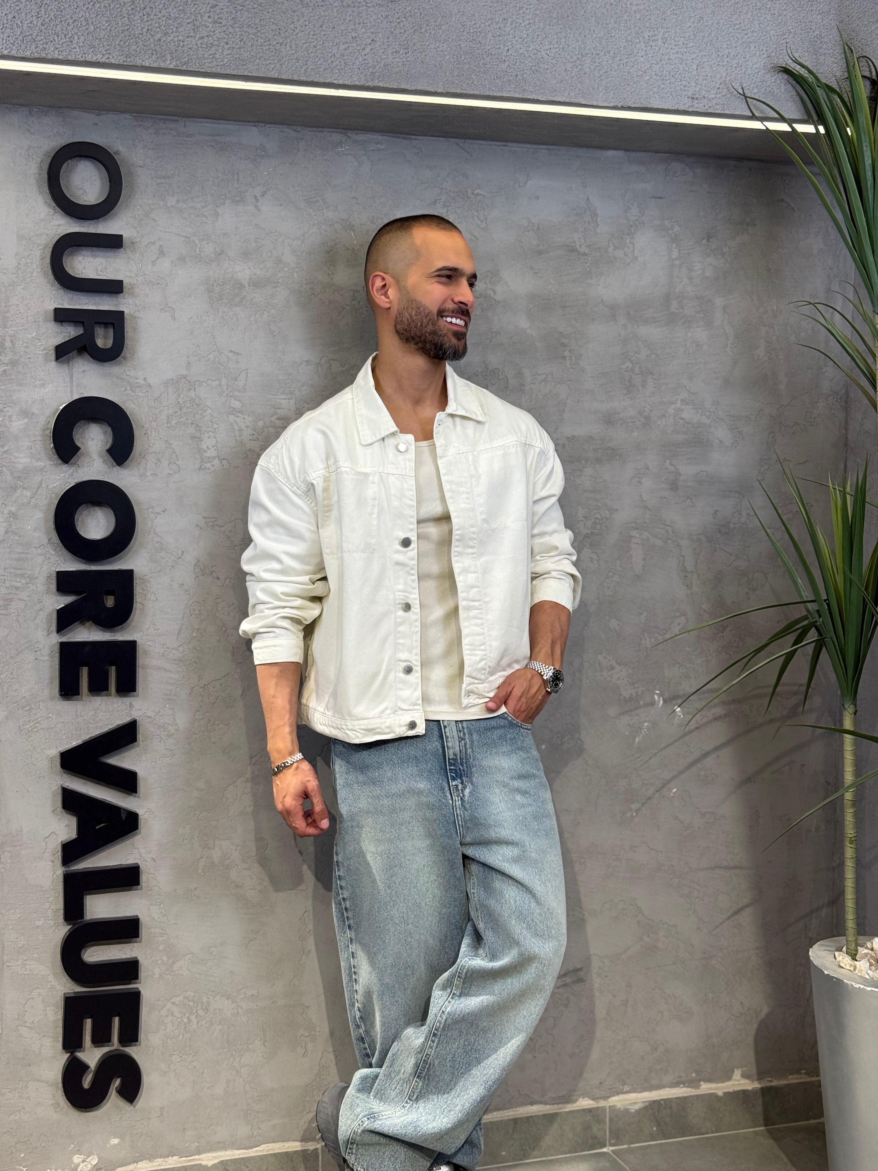 Basic Oxid Denim Shirt With Two Pockets/3477