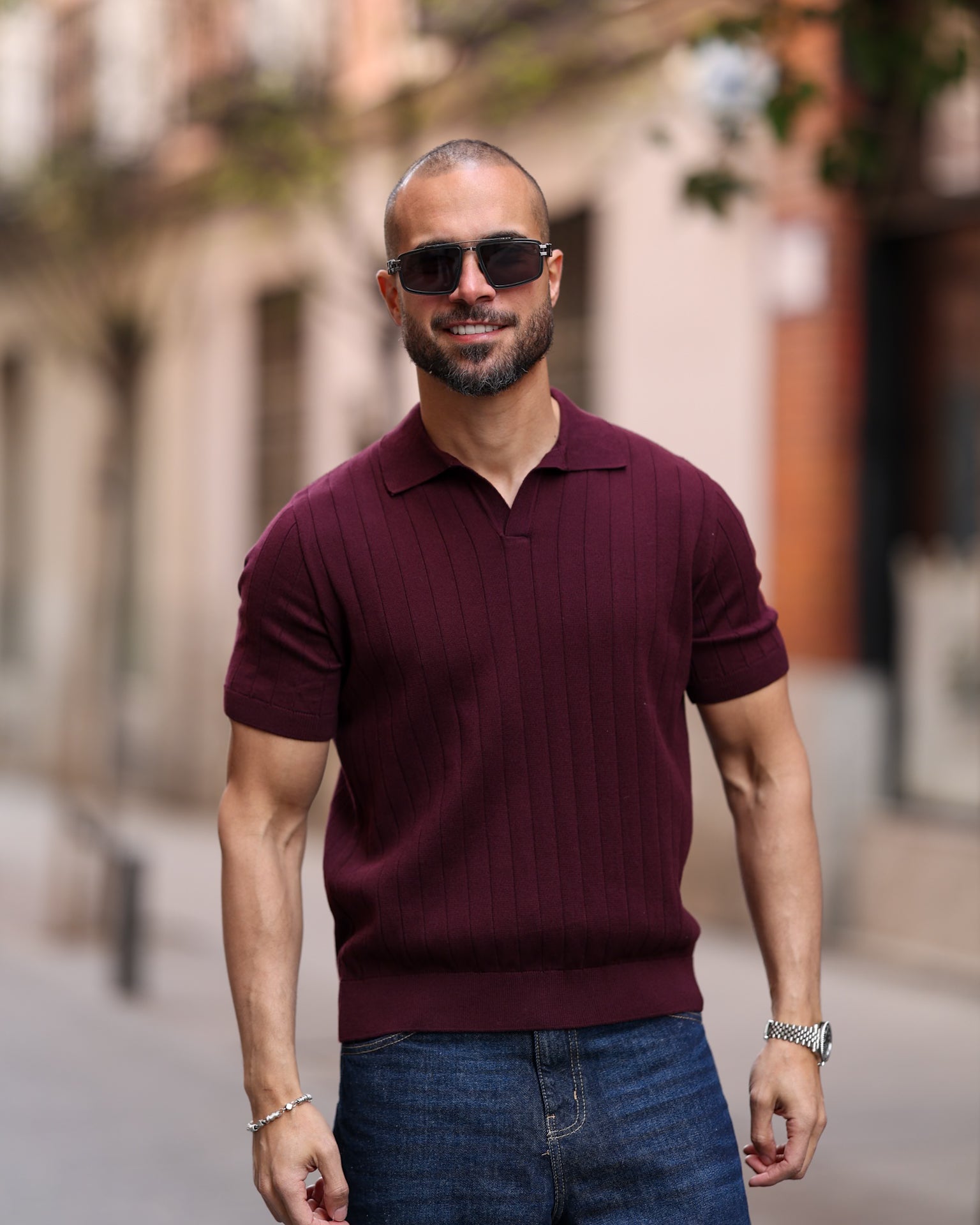 Regular Fit Basic knitwear Polo Shirt/5008