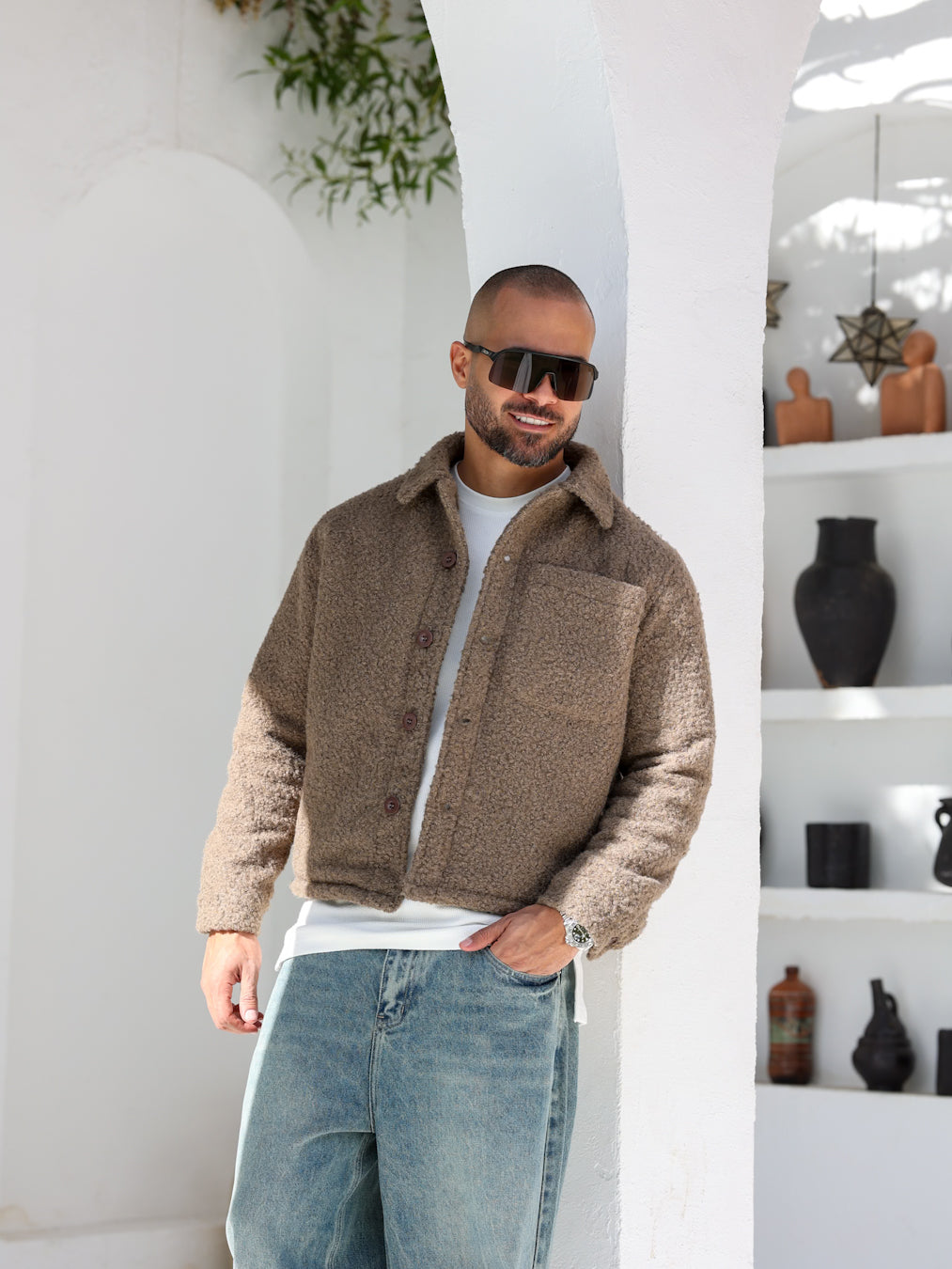 Basic Boxfit Wool Jacket With Pocket/3474