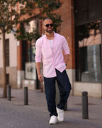 Stripped Oxford Shirt Long Sleeves/2338