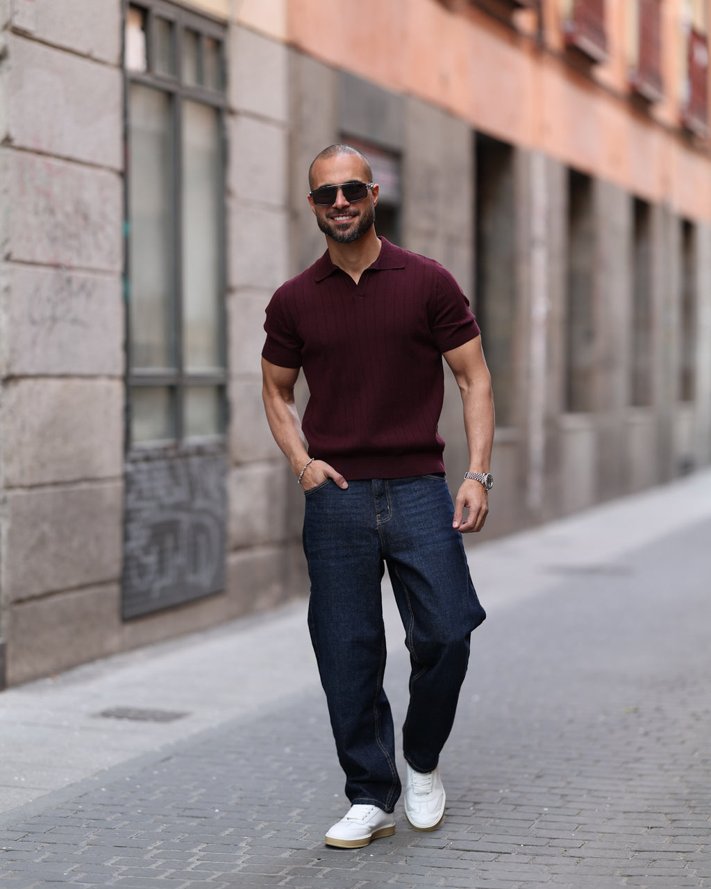 Regular Fit Basic knitwear Polo Shirt/5008