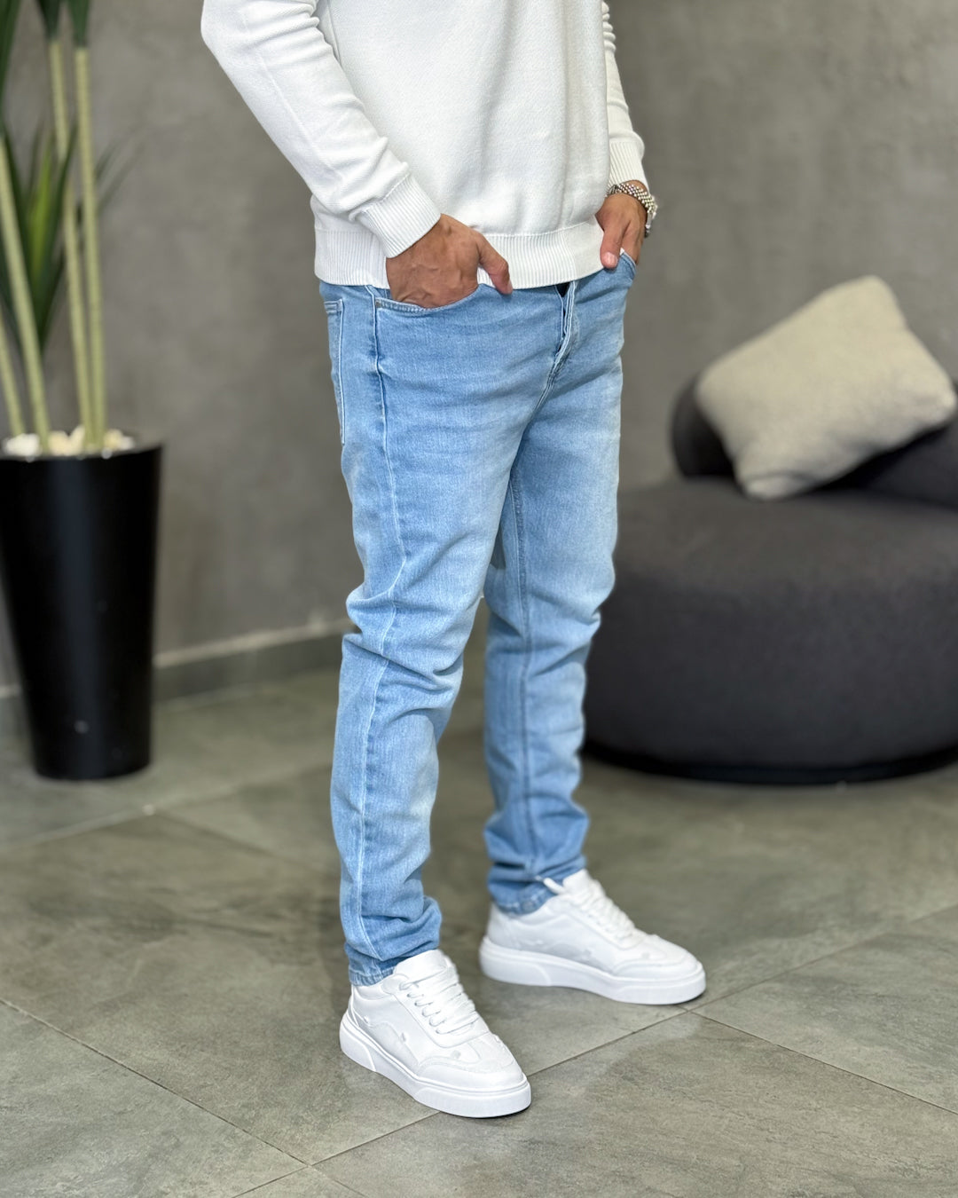 Basic Slim Fit Jeans/9012