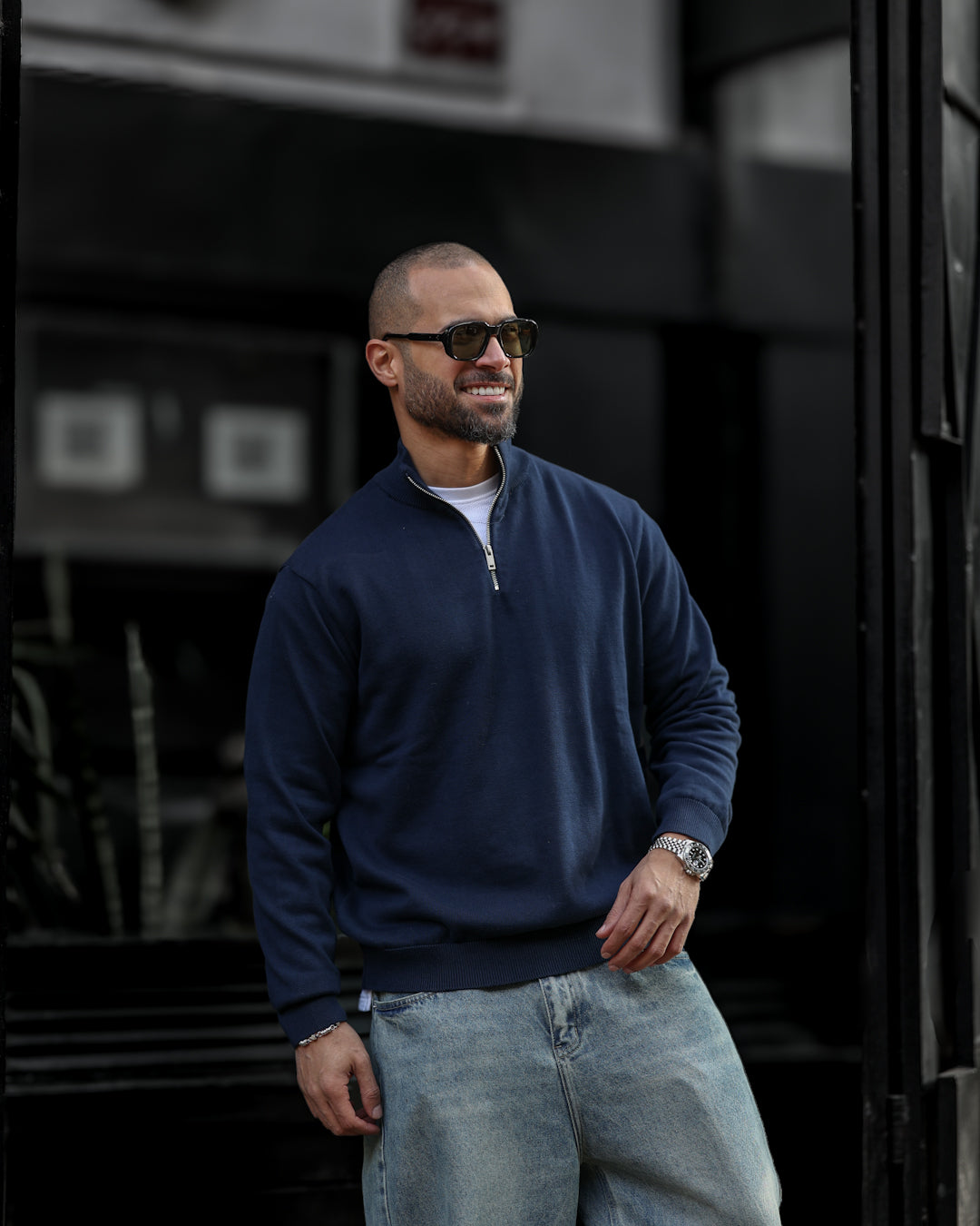 Regular Fit  Knitwear With Half Zipper / 5018