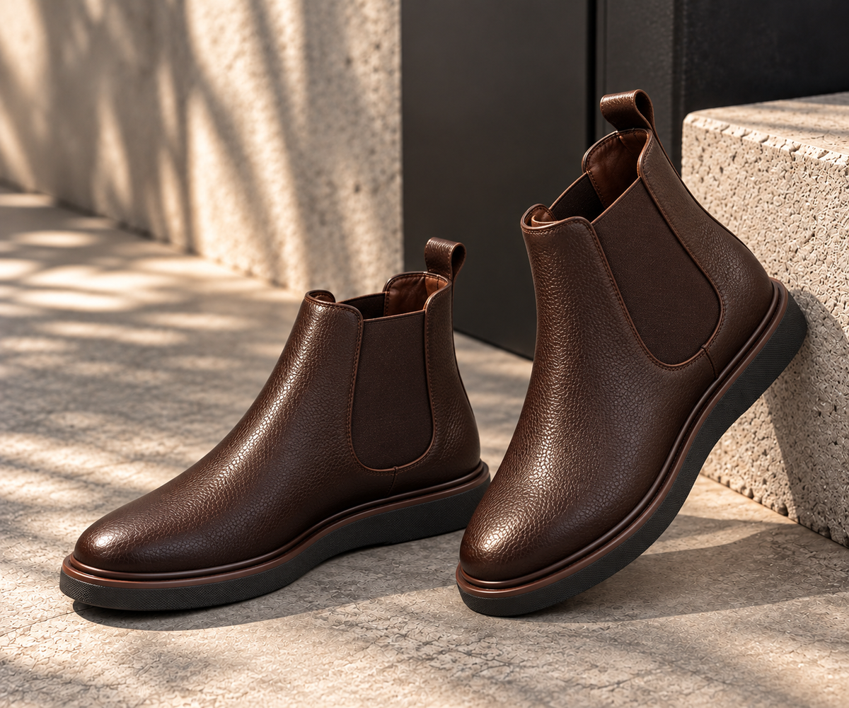 Guanine leather Chelsea Boots/5448