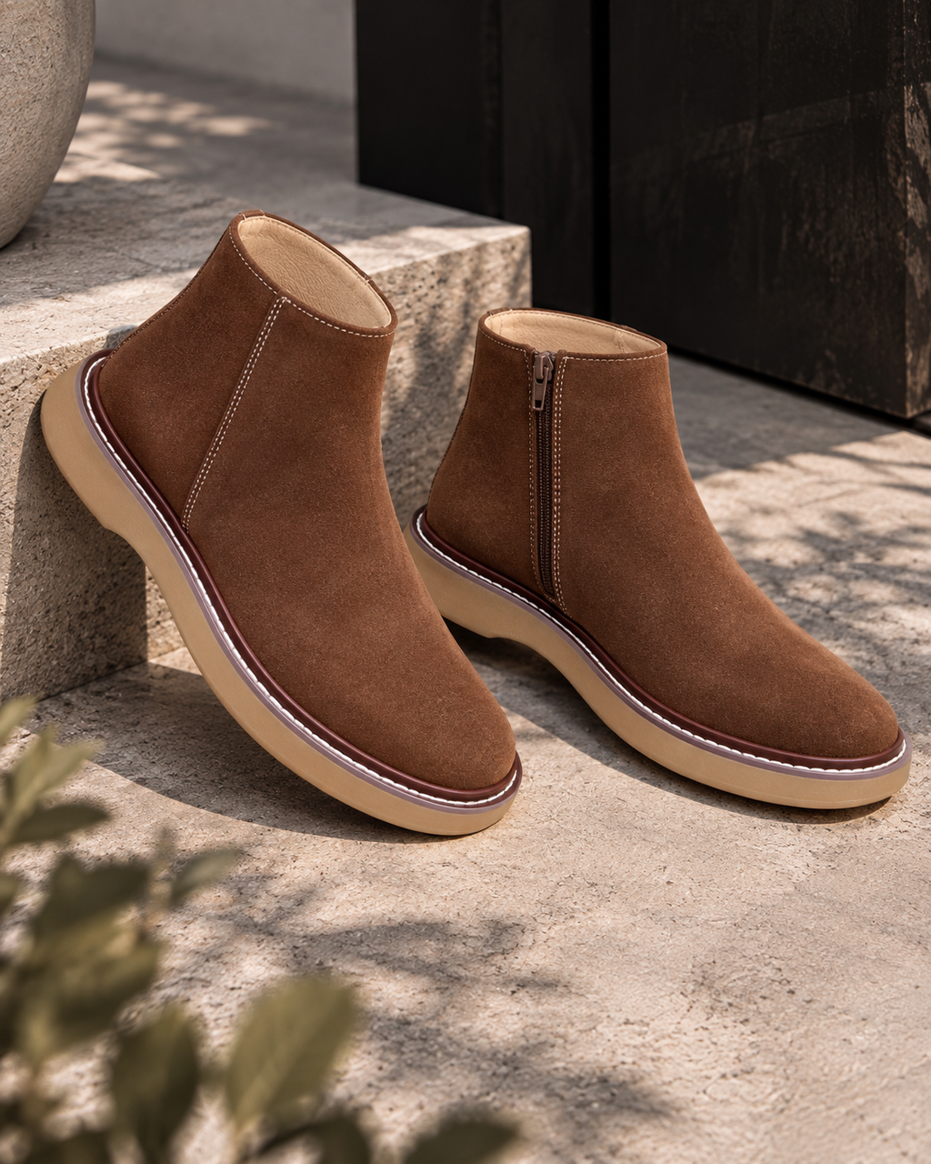 Basic Scorp Half Boot With Zipper/5449