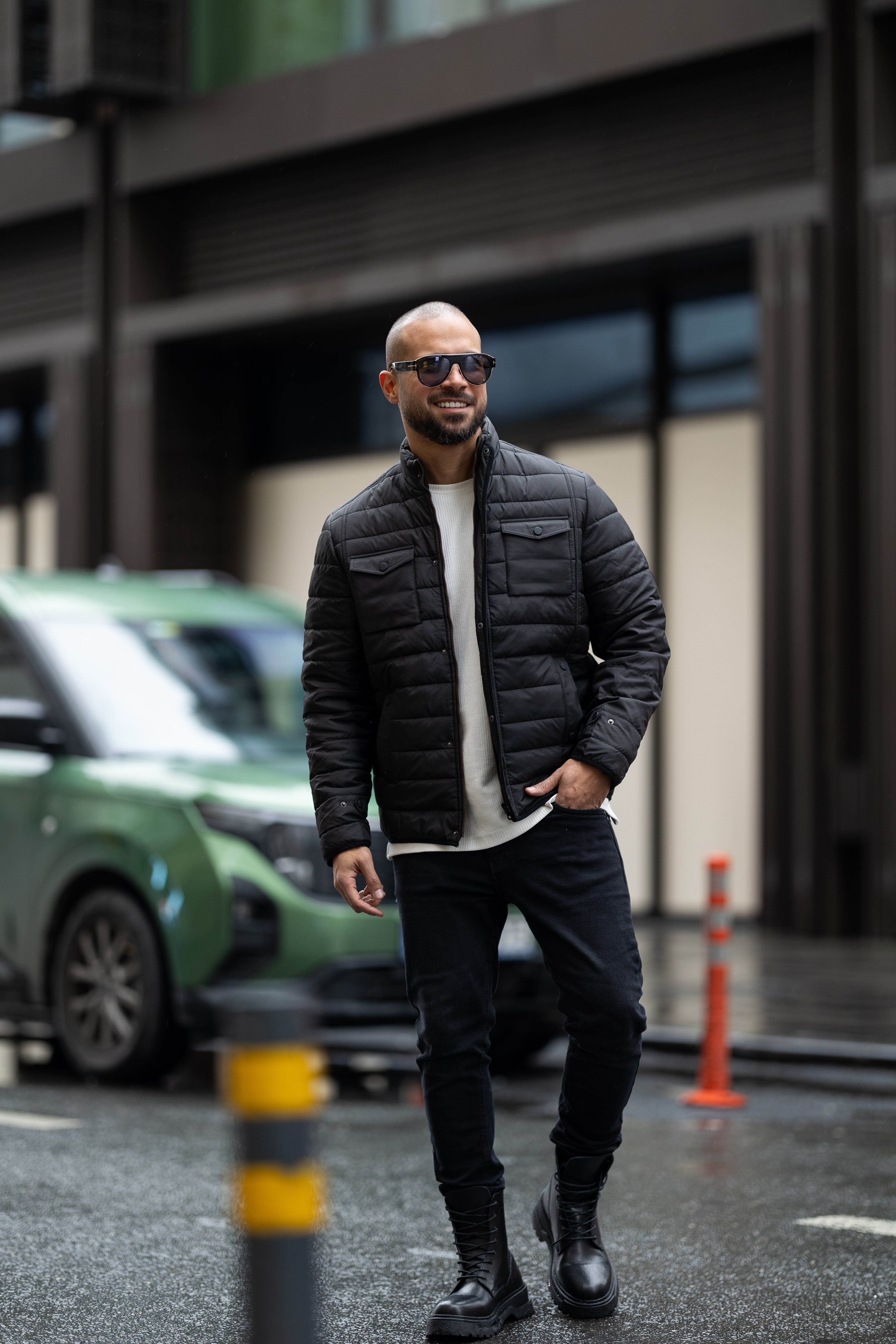 Oversized Basic Pump Jacket With Two Pockets/3404