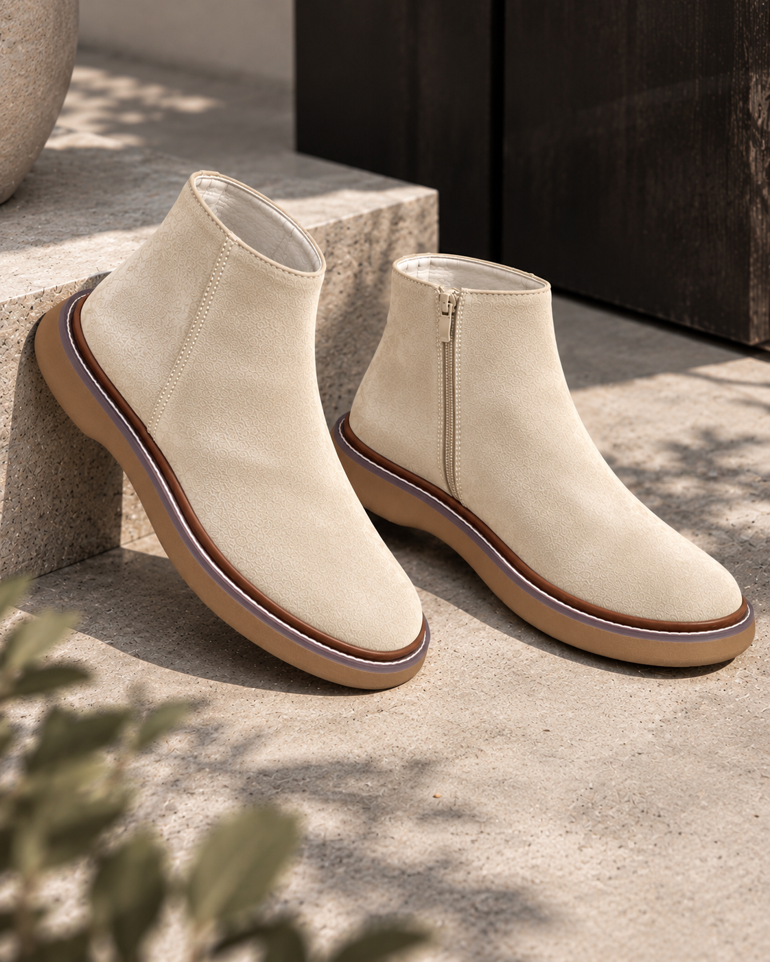 Basic Scorp Half Boot With Zipper/5449