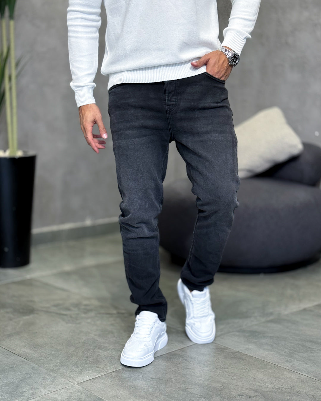 Basic Slim Fit Jeans/9012